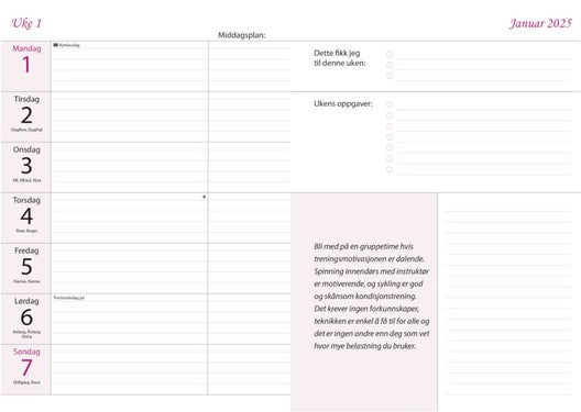 Kalender 2025 7.Sans Livsstilskalender