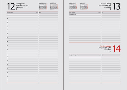 Kalender 2025 7.Sans Dagbok Retro A5