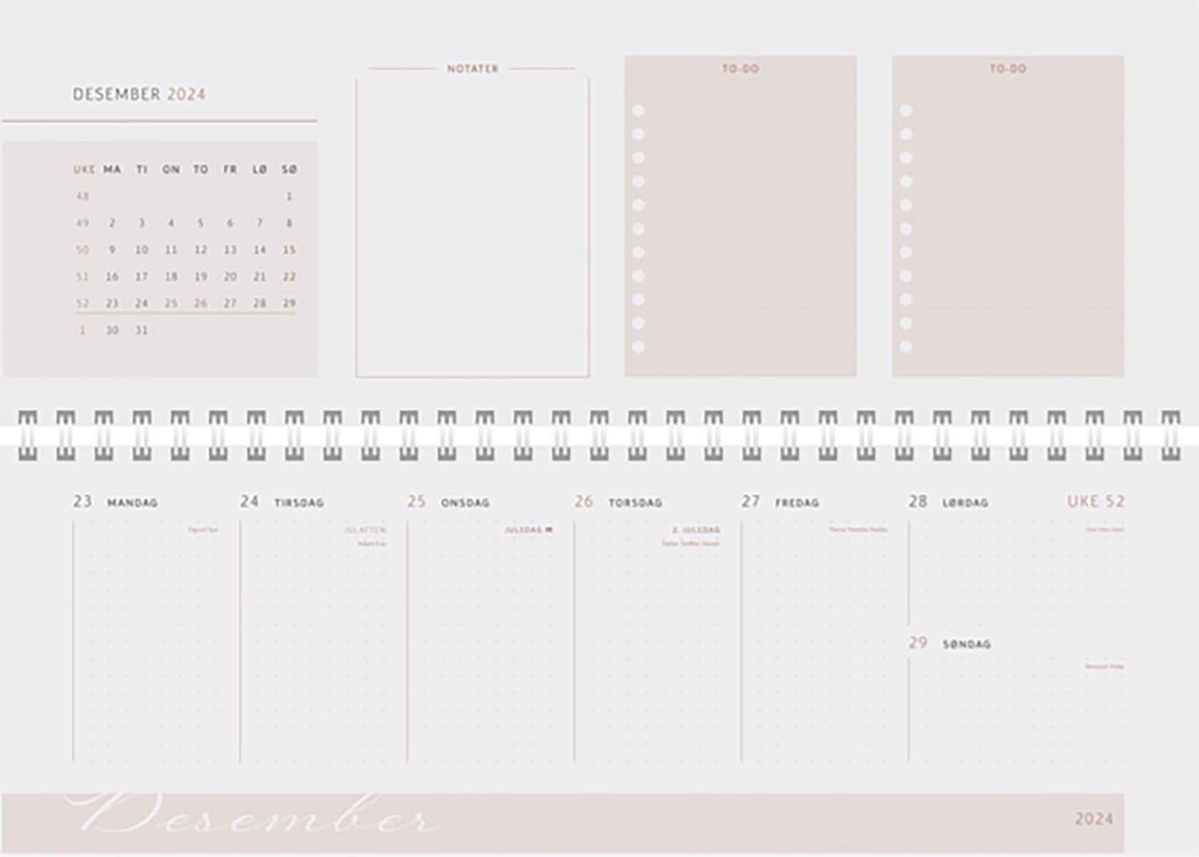 Kalender 2025 7.Sans Luxplan Bordkalender