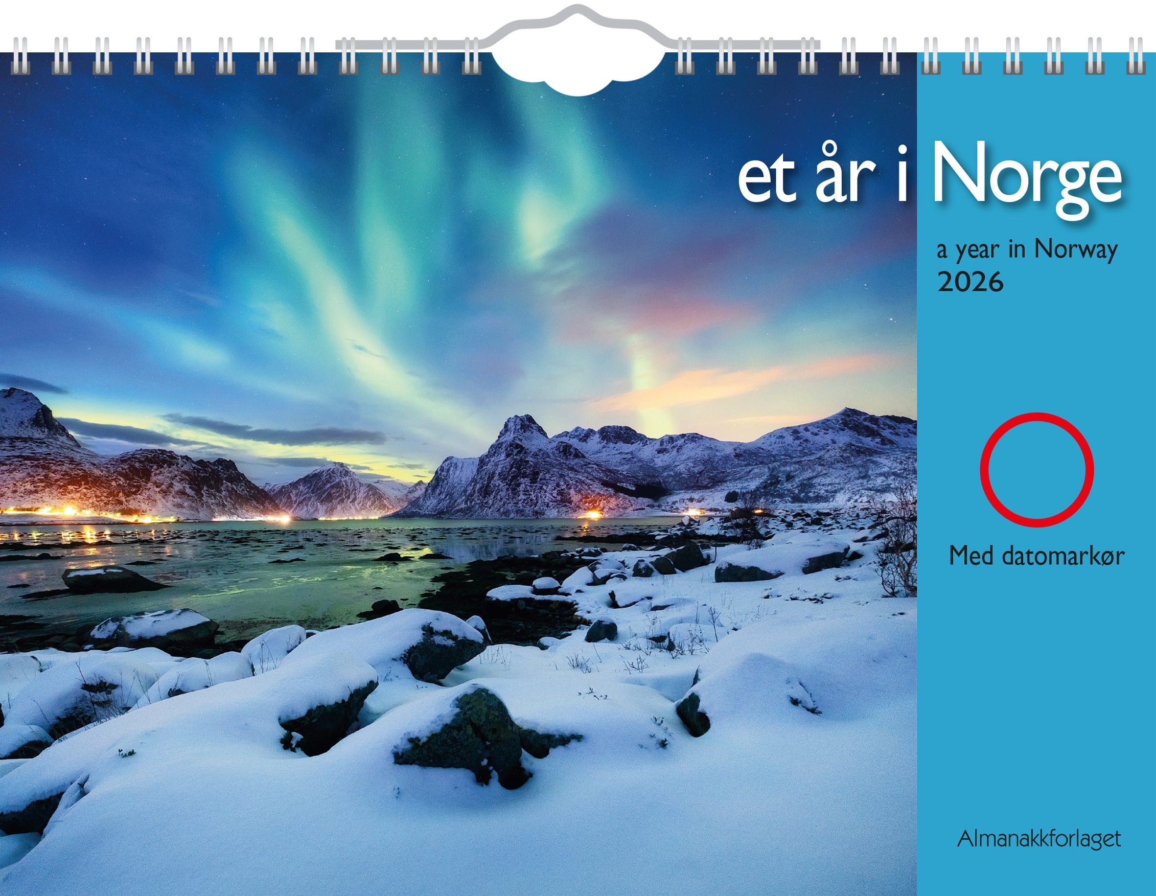 Kalender 7.sans Et År i Norge 2026 A4