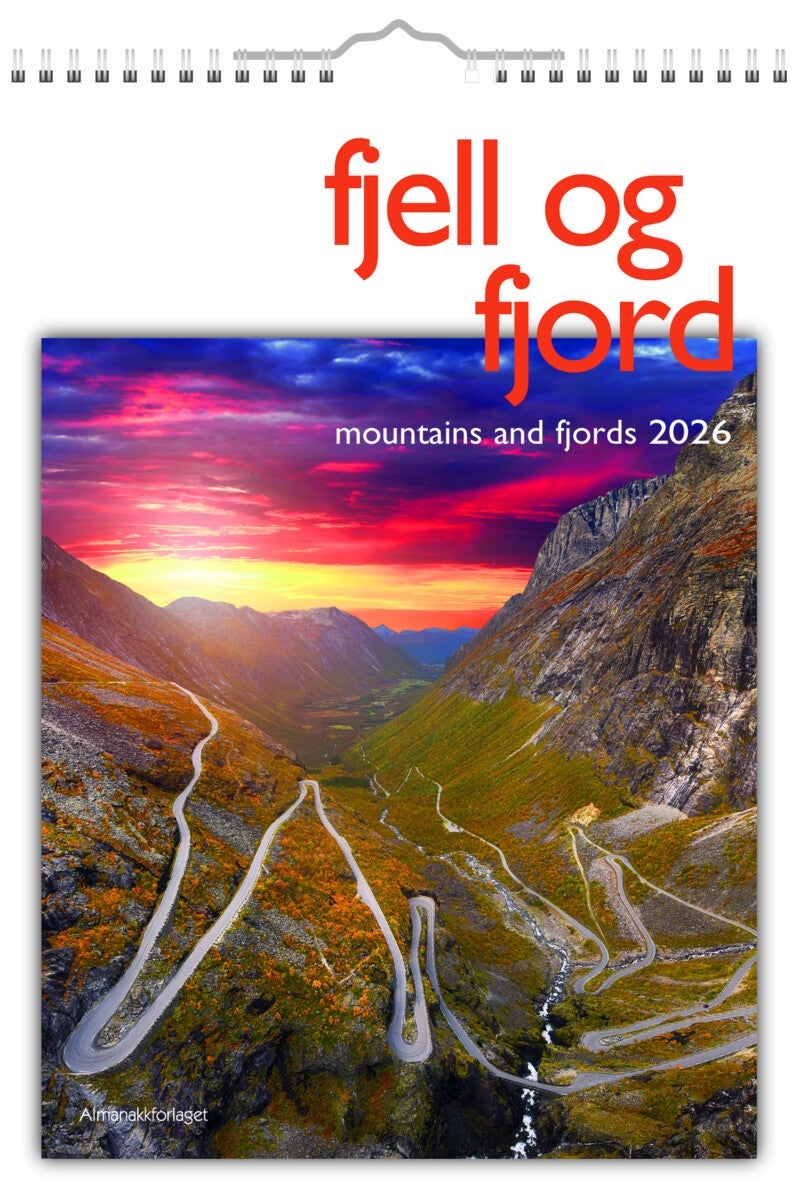 Kalender 7.sans Fjell og Fjord 2026 A3