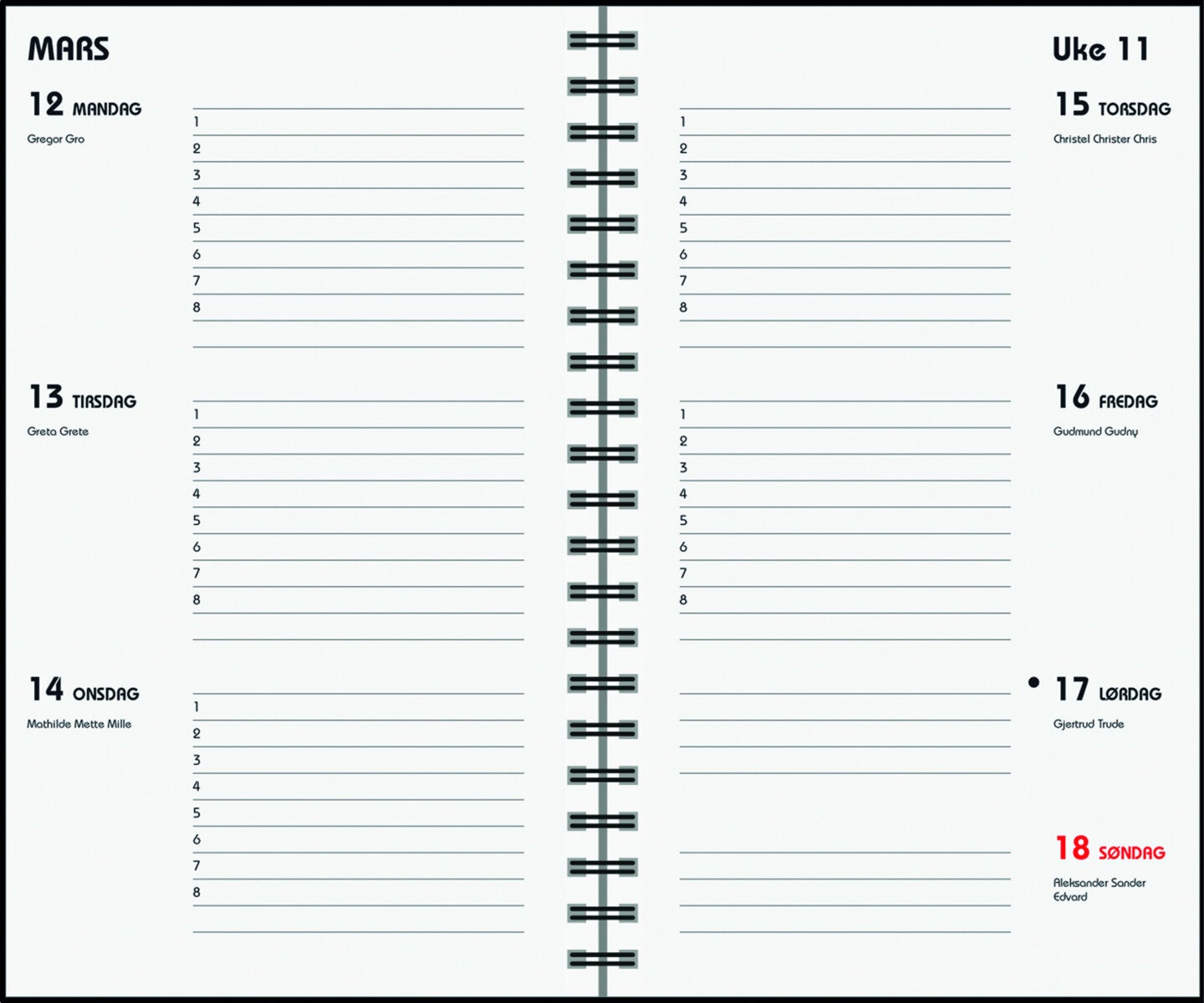 7.sans Kalender 25/26 Lærer