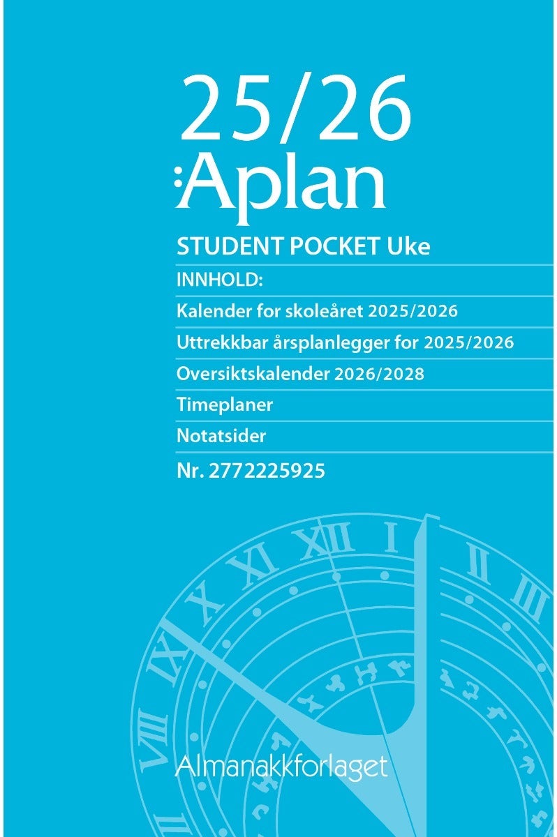 Aplan Student 25/26 Pocket Uke Årssett