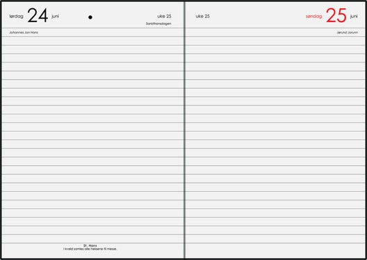 7.sans Kalender 25/26 Studentdagbok A5