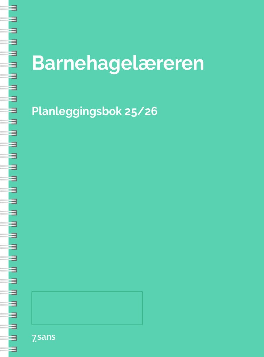 7.sans Kalender 25/26 Barnehagelærer Spiral