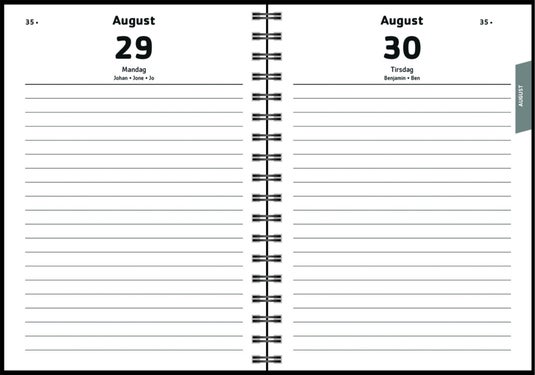 7.sans Dagplan 25/26 Grey Marble A6