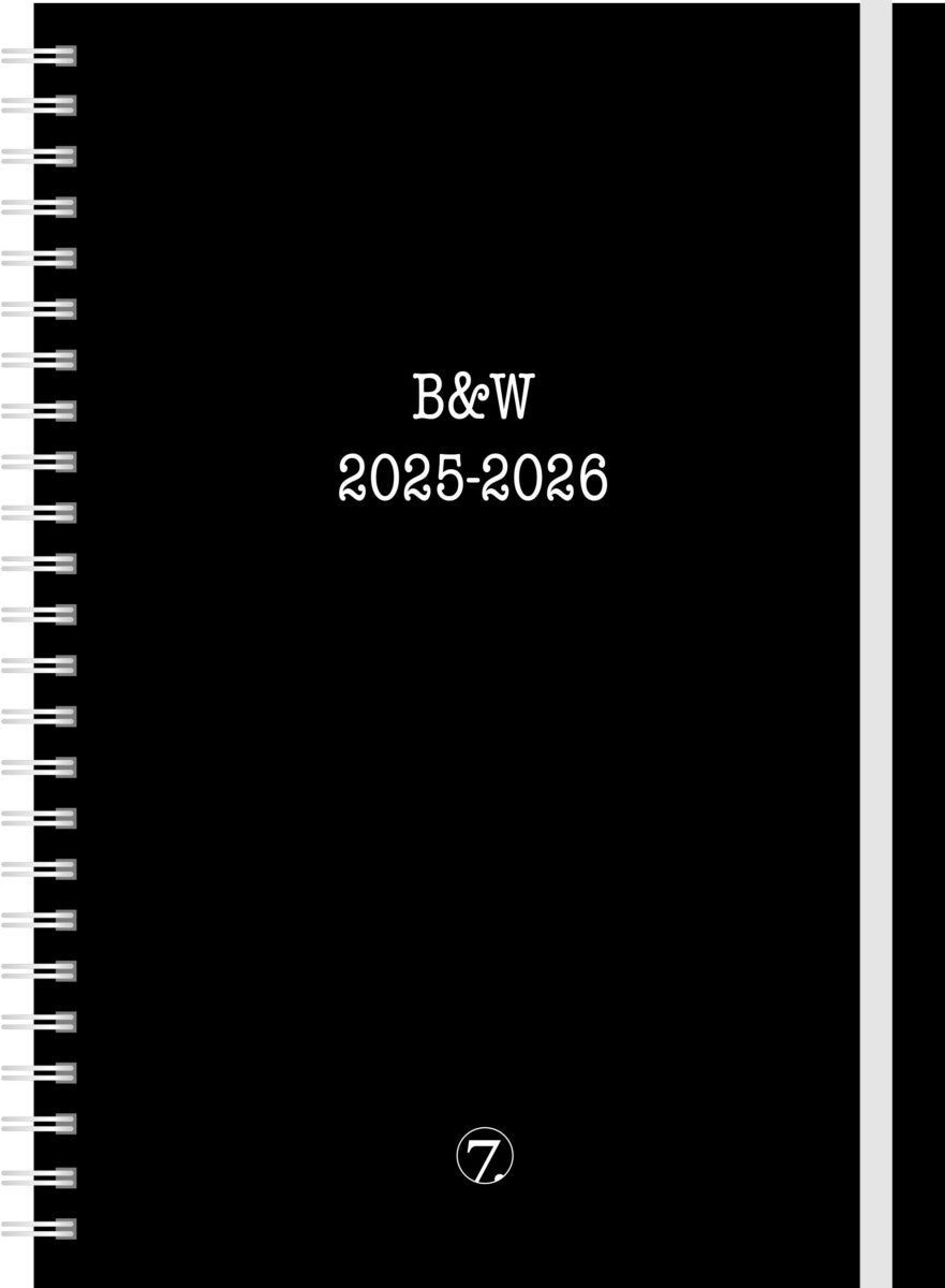 7.sans Kalender 25/26 Planner B&W A5