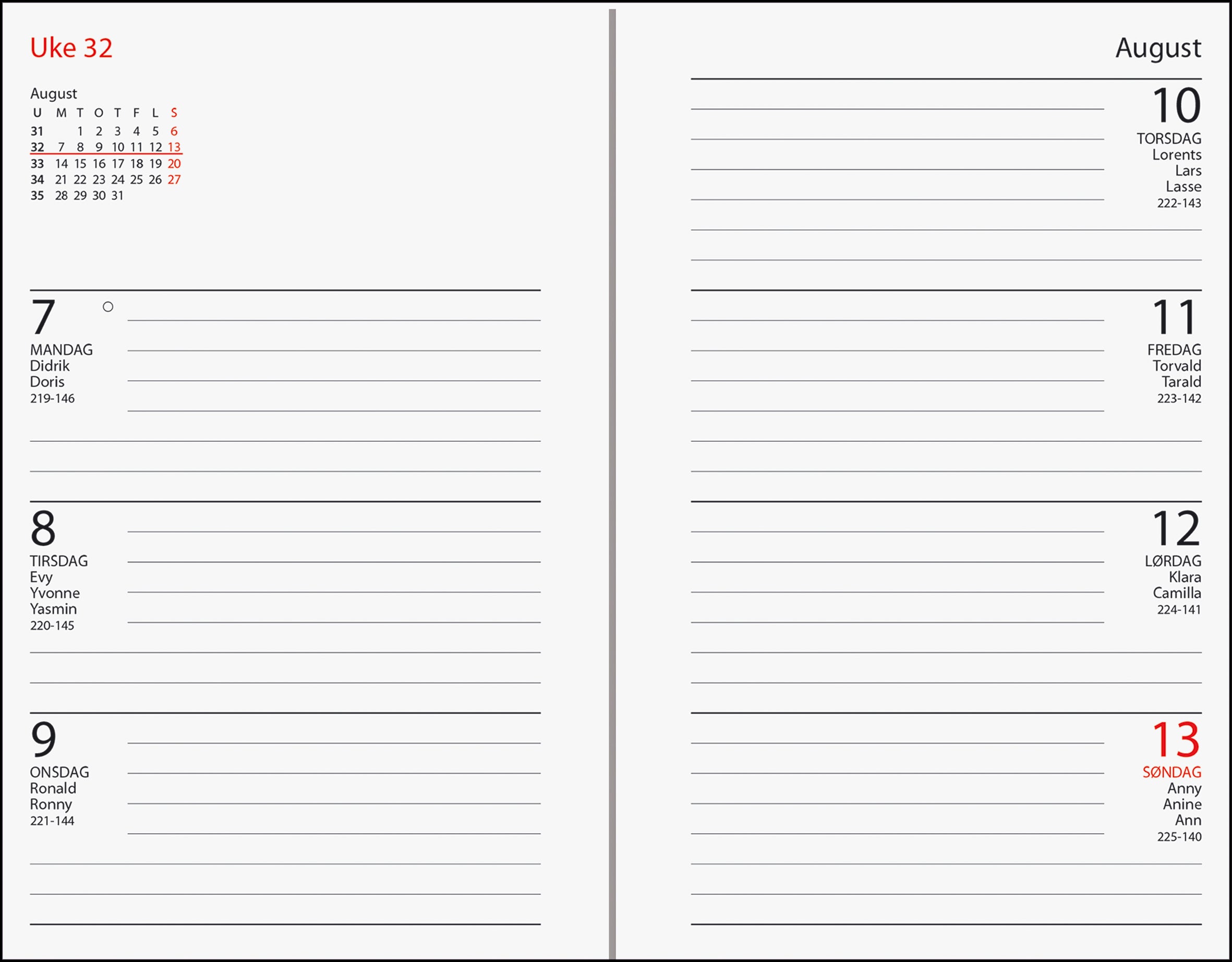 Kalender 2026 7.Sans Adnotam Ib Blå