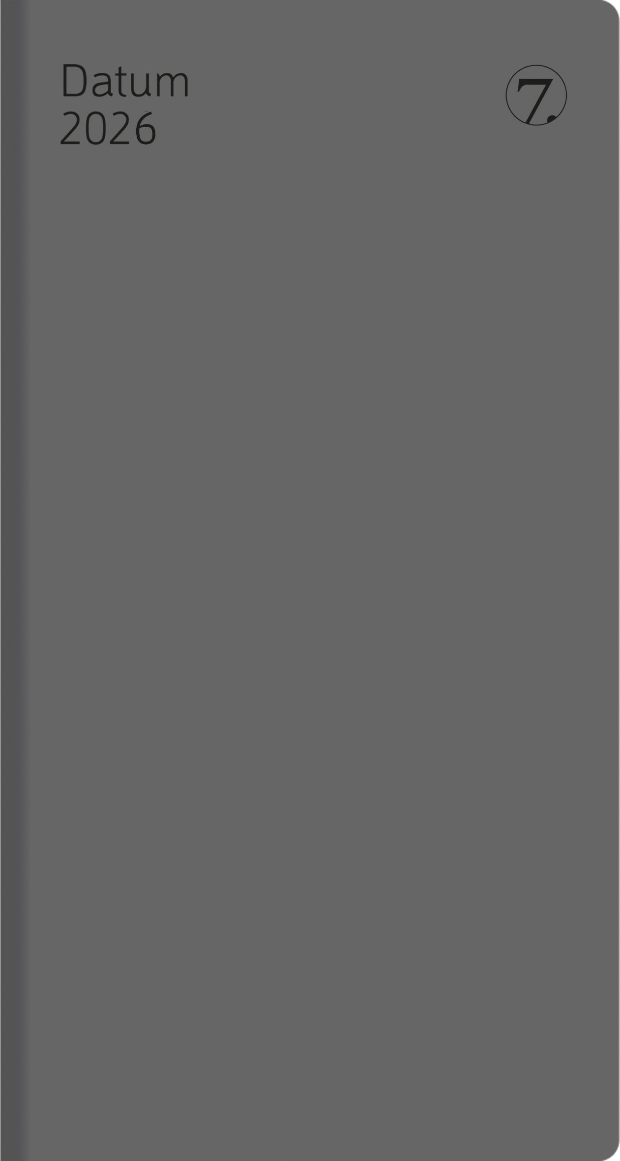 Kalender 2026 7.Sans Datum Grå