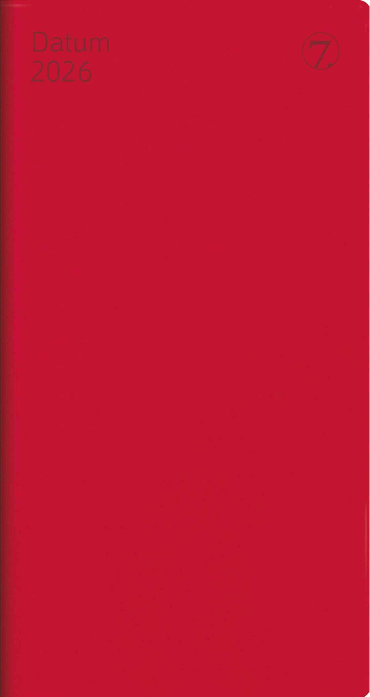 Kalender 2026 7.Sans Datum Rød