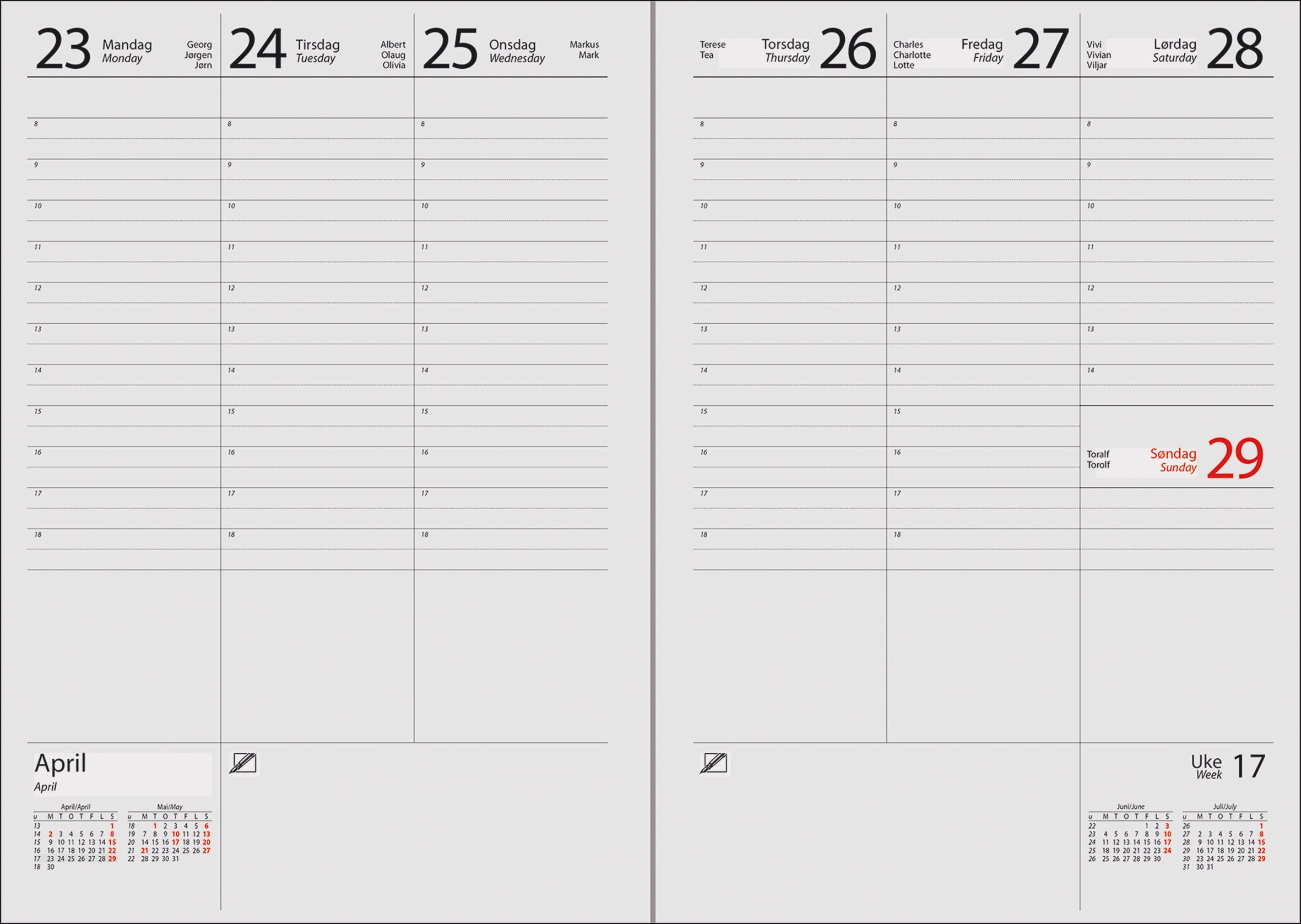 Kalender 2026 7.Sans Novum Blå