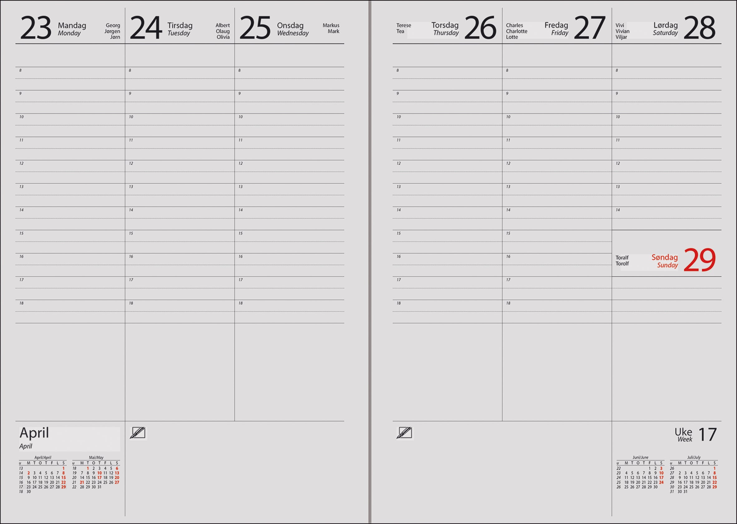Kalender 2026 7.Sans Novum Brun