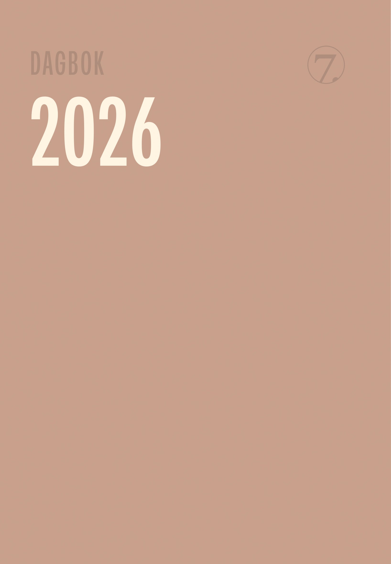 Kalender 2026 7.Sans Dagbok Trend A5