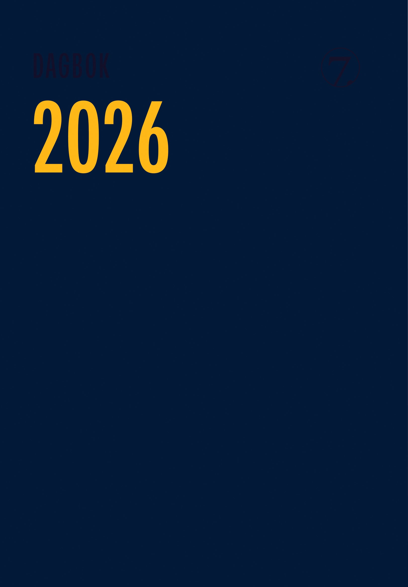Kalender 2026 7.Sans Dagbok Trend A5 m/mnd.reg