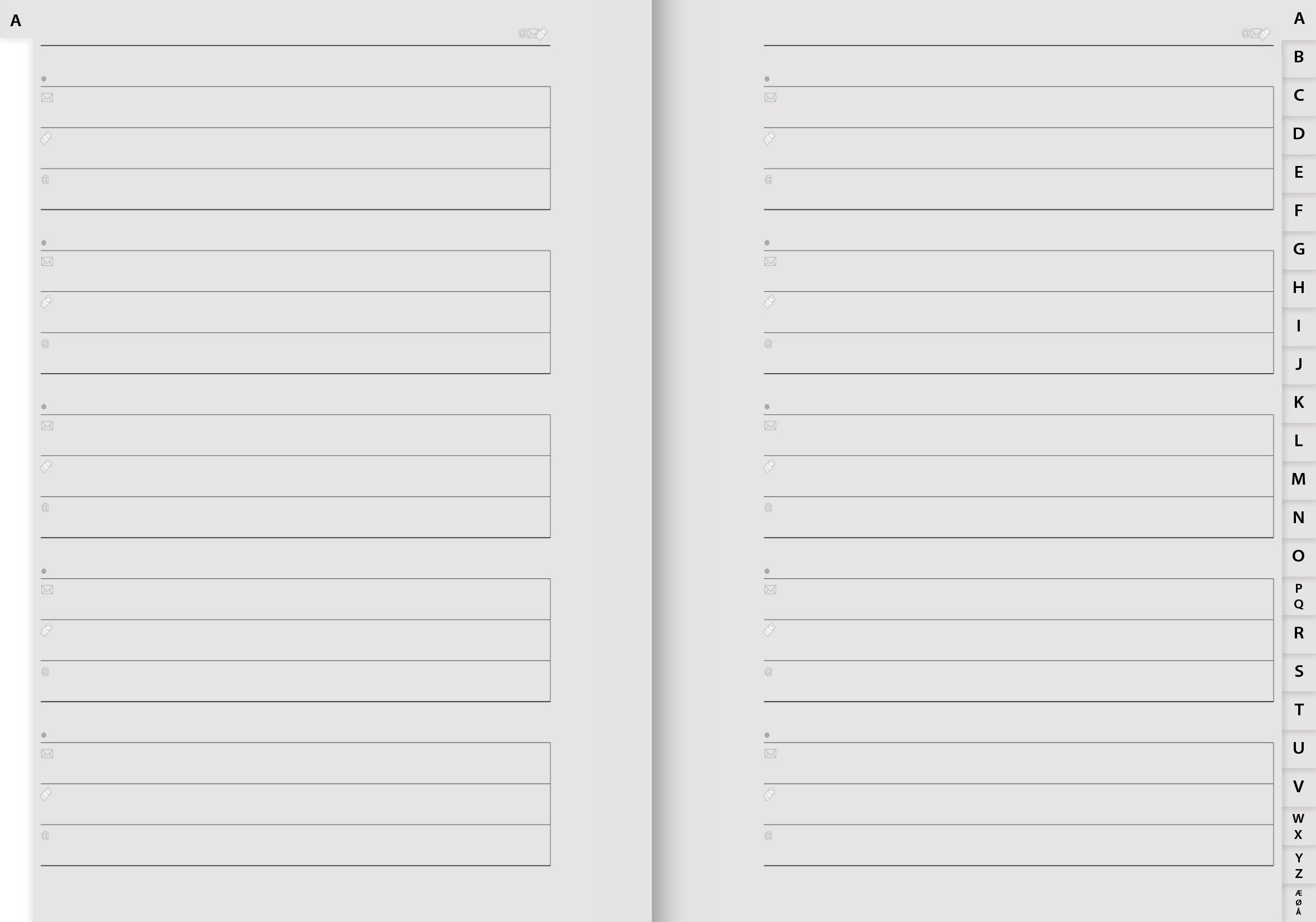 Telefon- og Adressebok A5