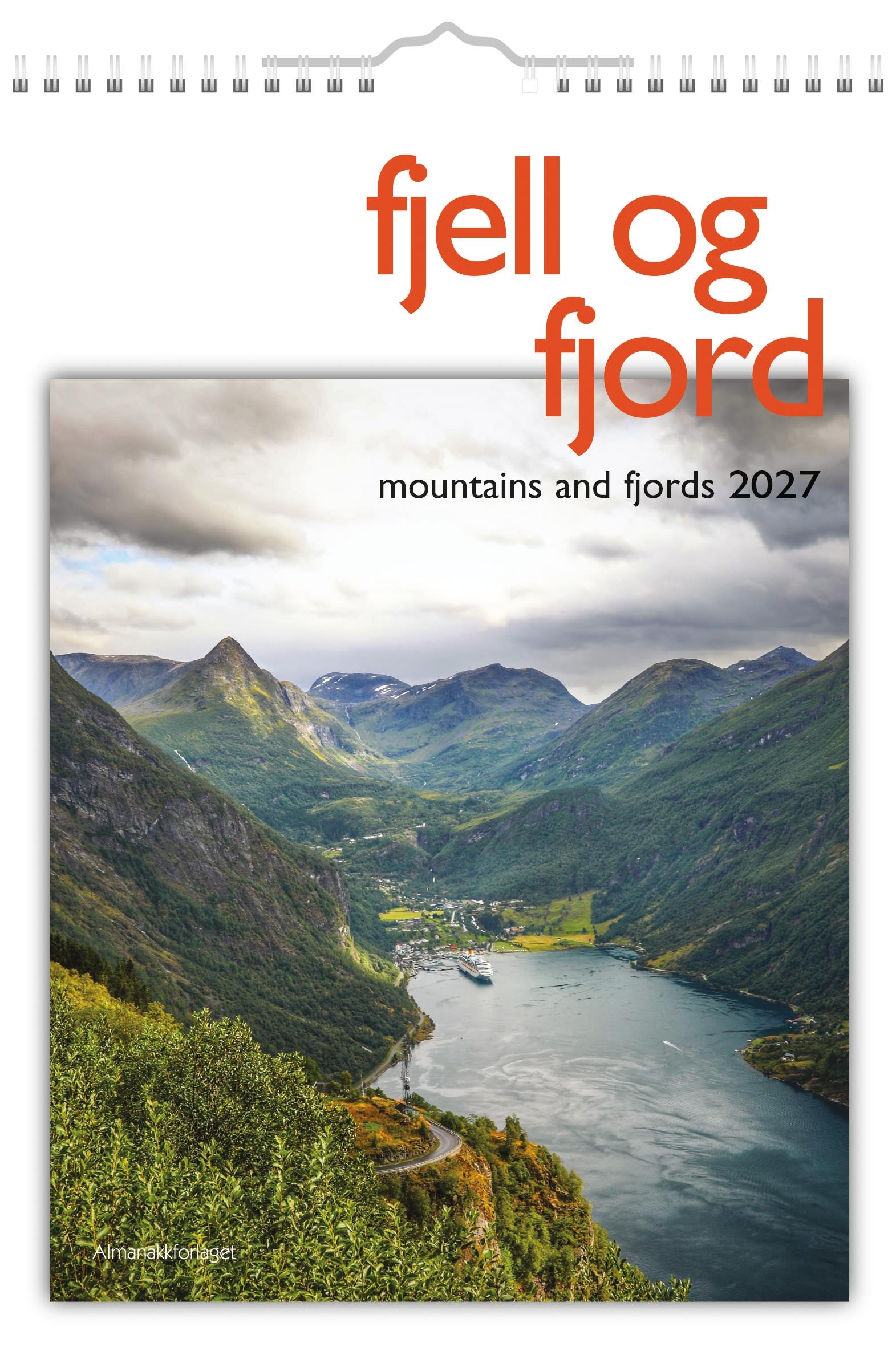 Kalender 7.Sans 2027 Fjell Og Fjord A3