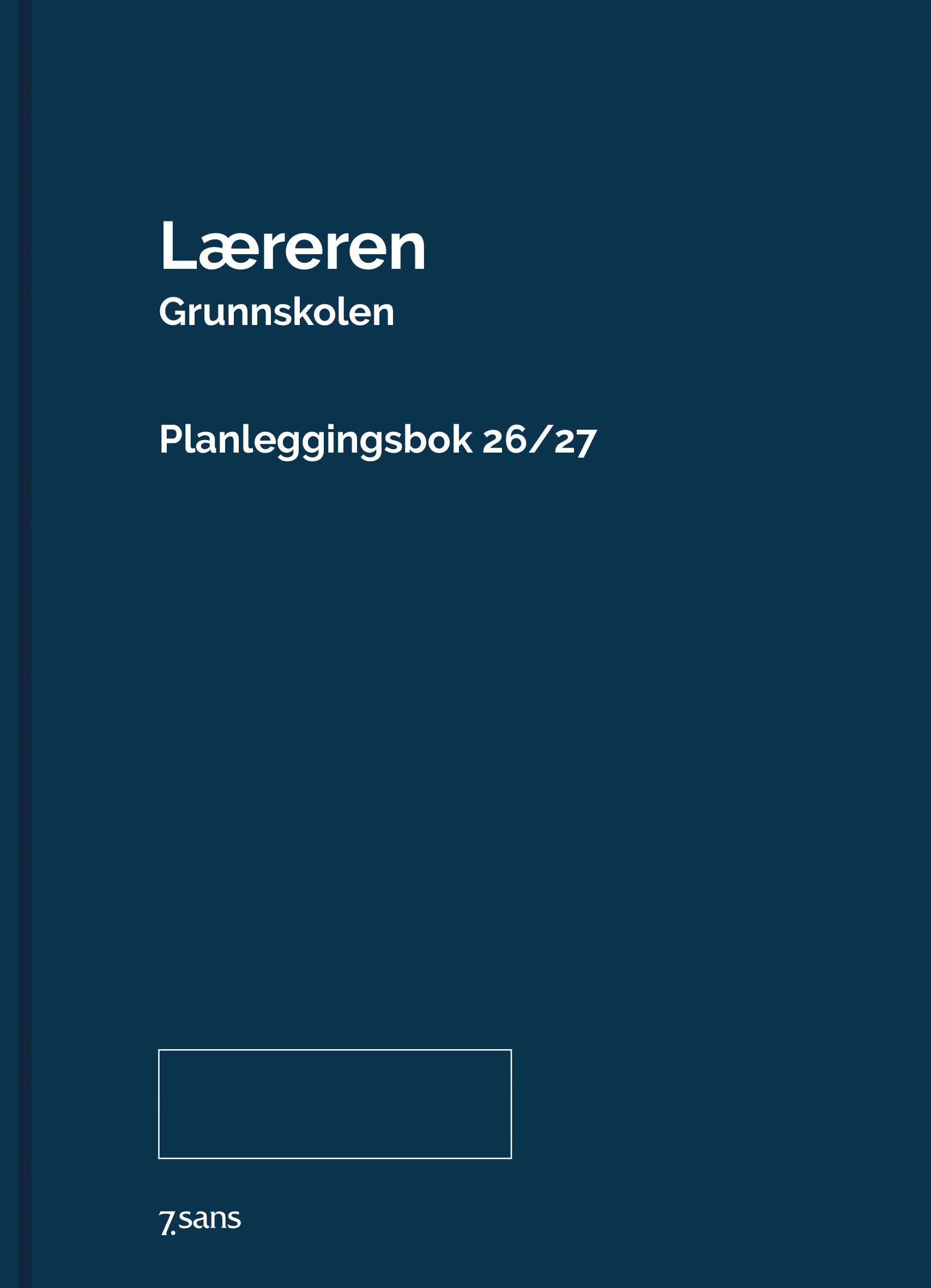 Kalender 7.Sans 26/27 Lærer Grskole Innbundet
