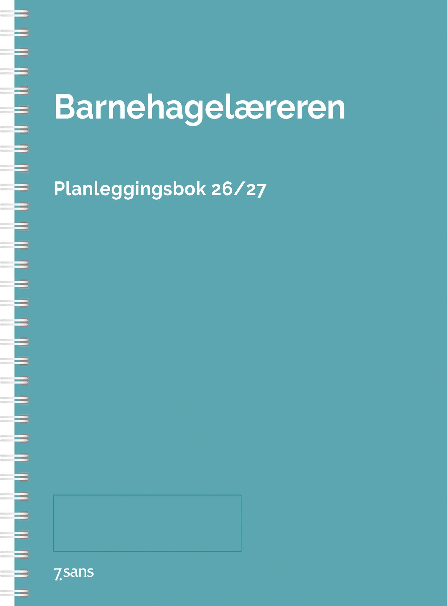 Kalender 7.Sans 26/27 Barnehagelærer Spiral