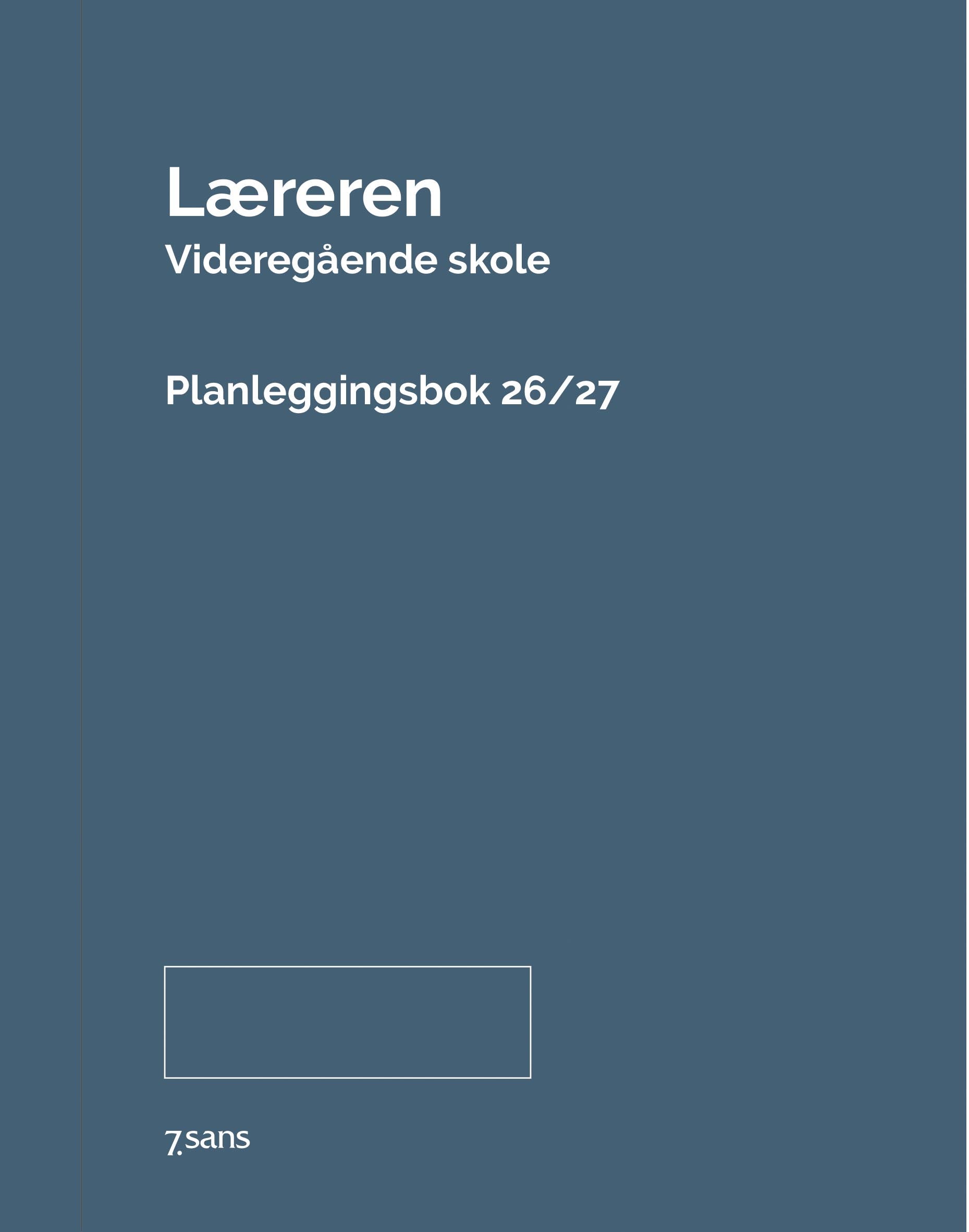 Kalender 7.Sans 26/27 Læreren Vgs Innbundet