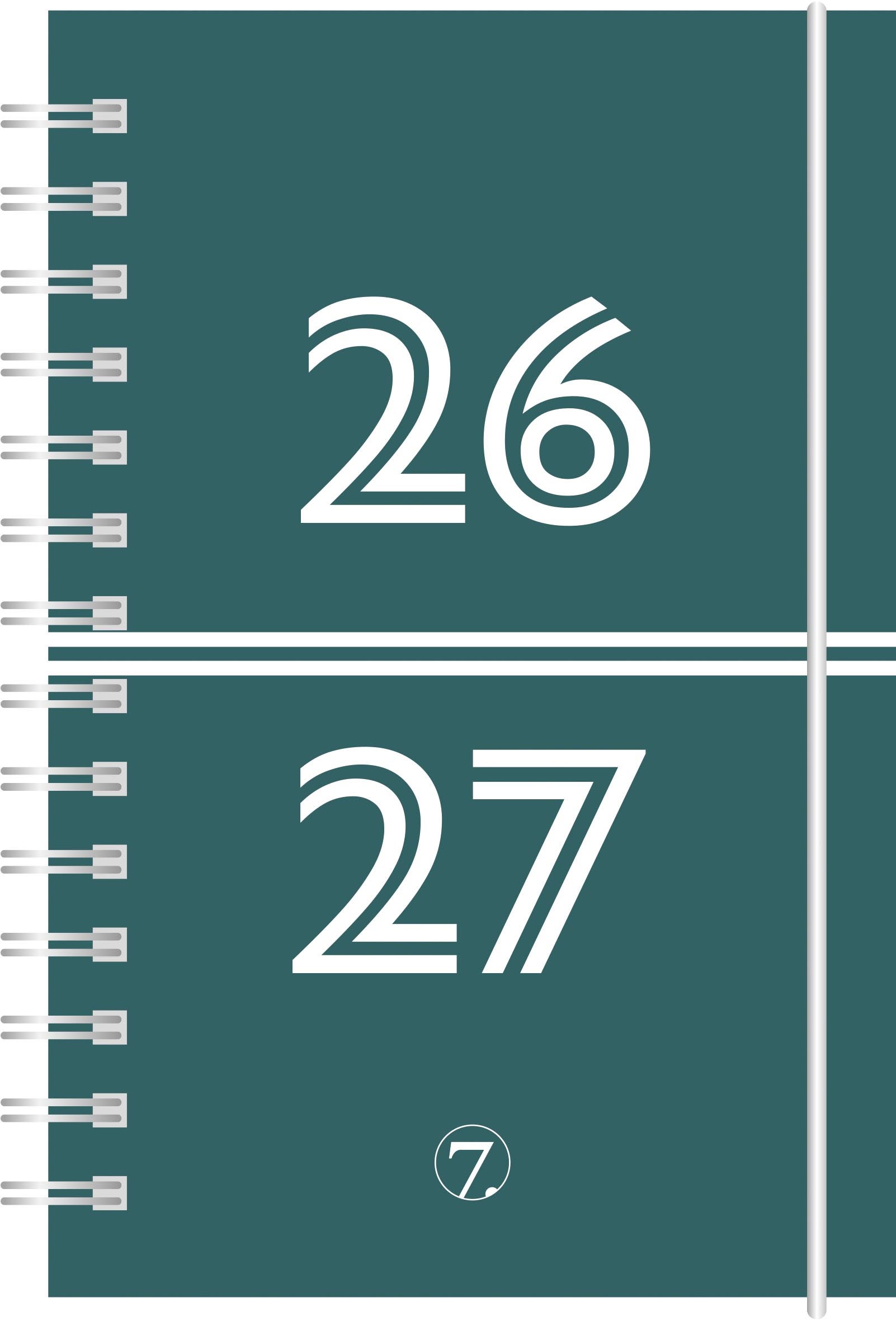 Kalender 7.Sans 26/27 Neon Kartong Spiral