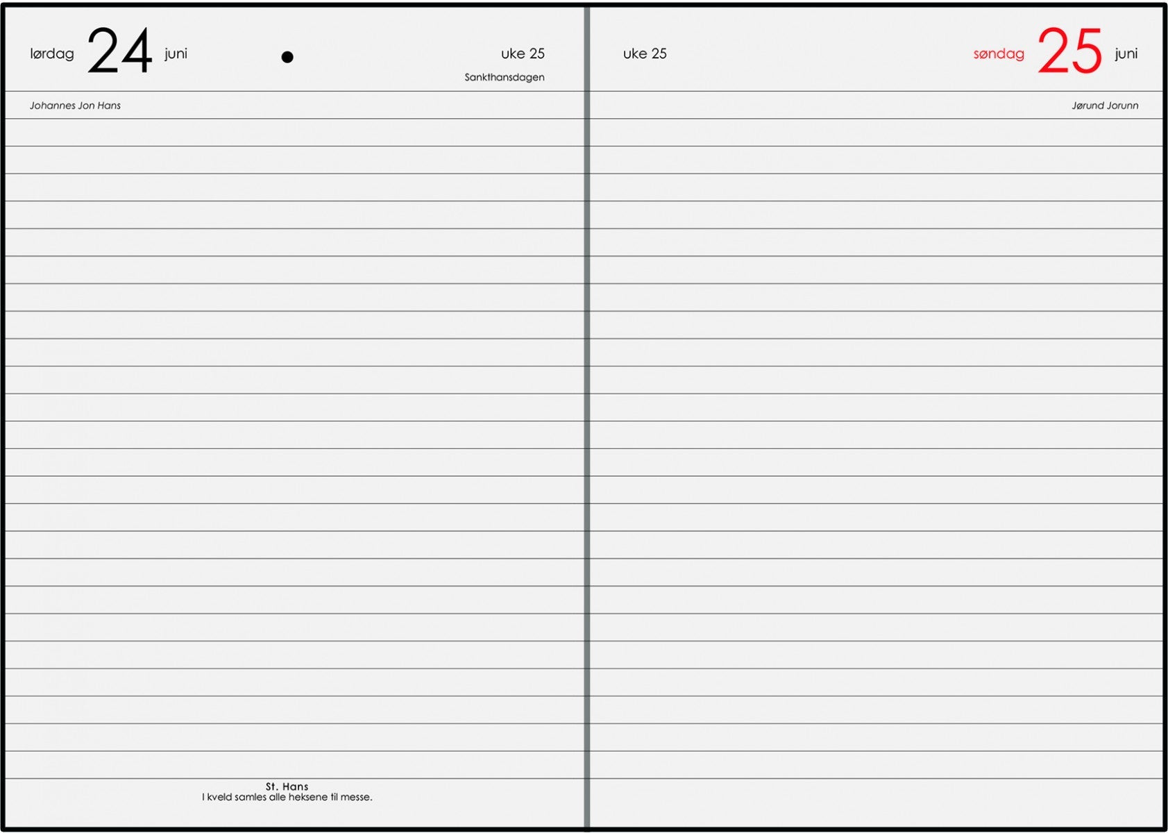 Kalender 7.sans Studentdagbok A5 Sort 20/21