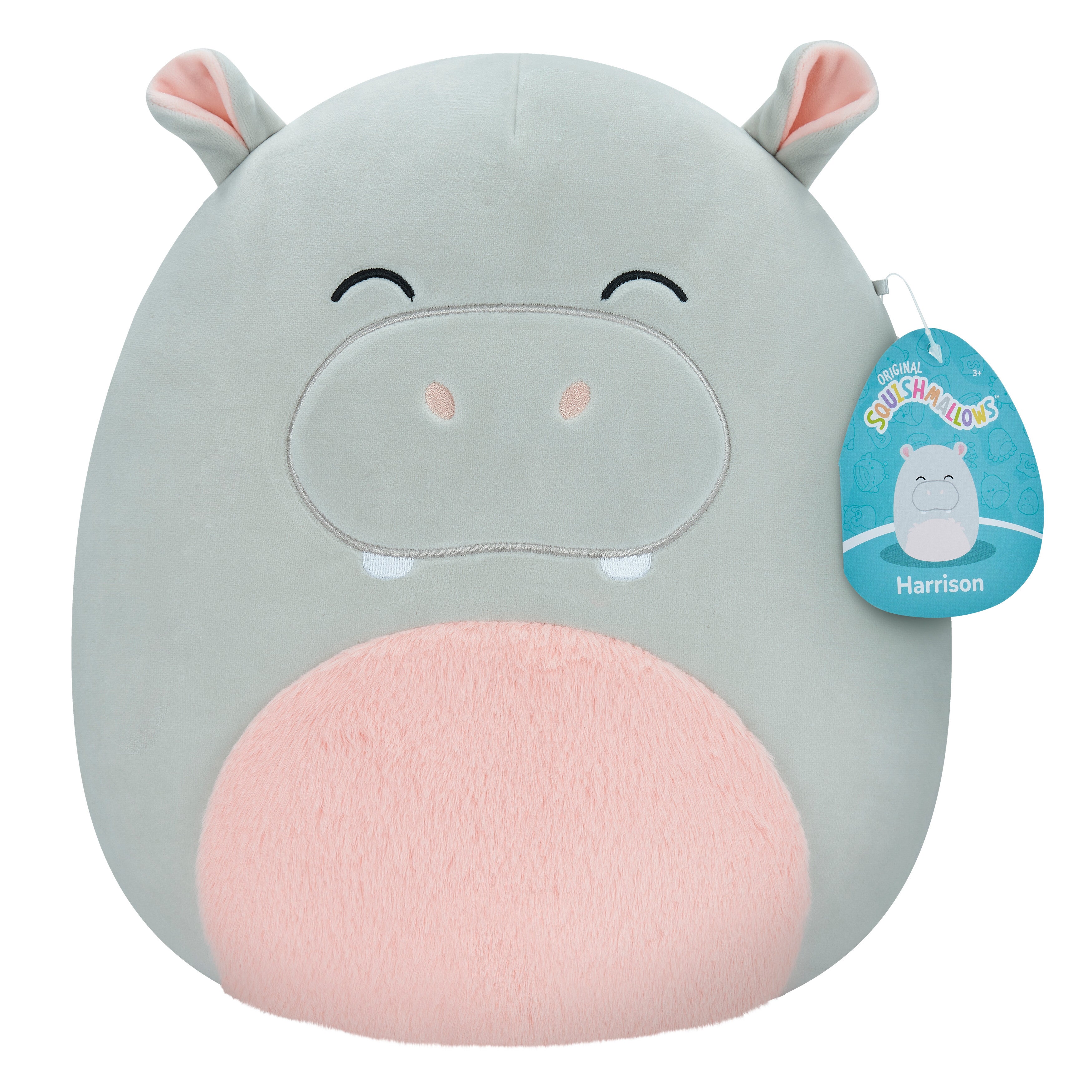 Squishmallows 30 cm harrison flodhest p16