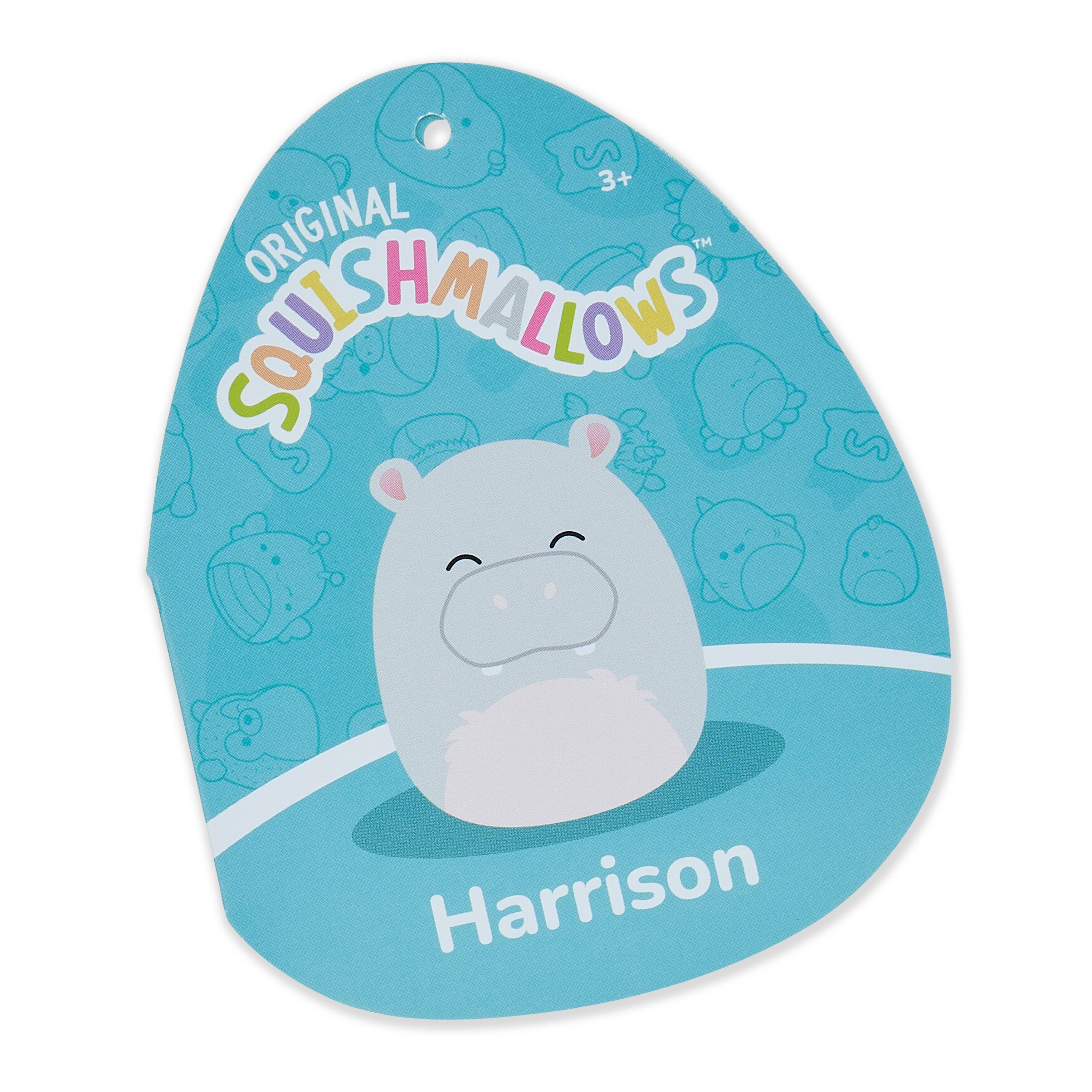 Squishmallows 30 cm harrison flodhest p16