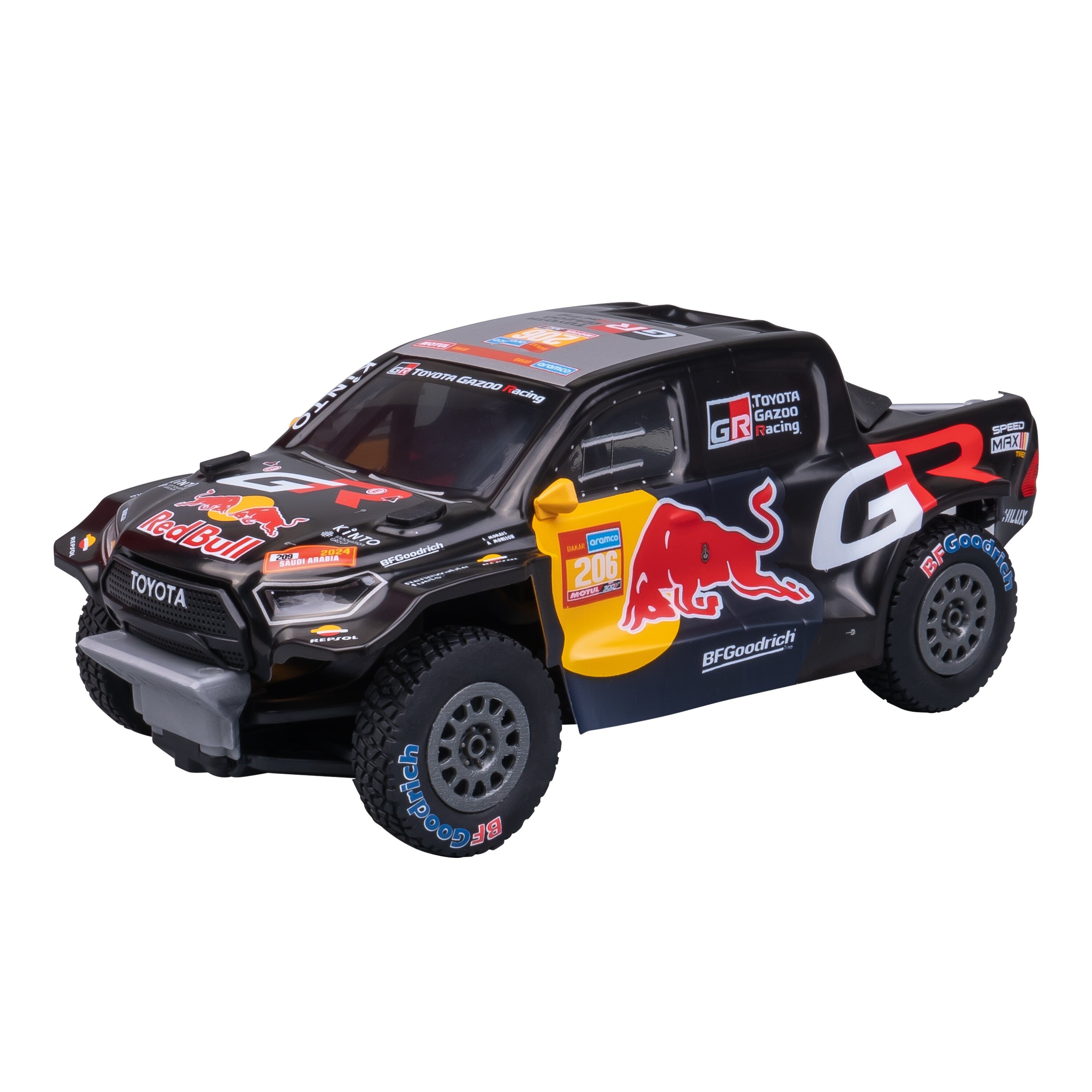 Nikko Toyota Gazoo Racing Dakar 2024 Moraes 1:18 RC m/lys