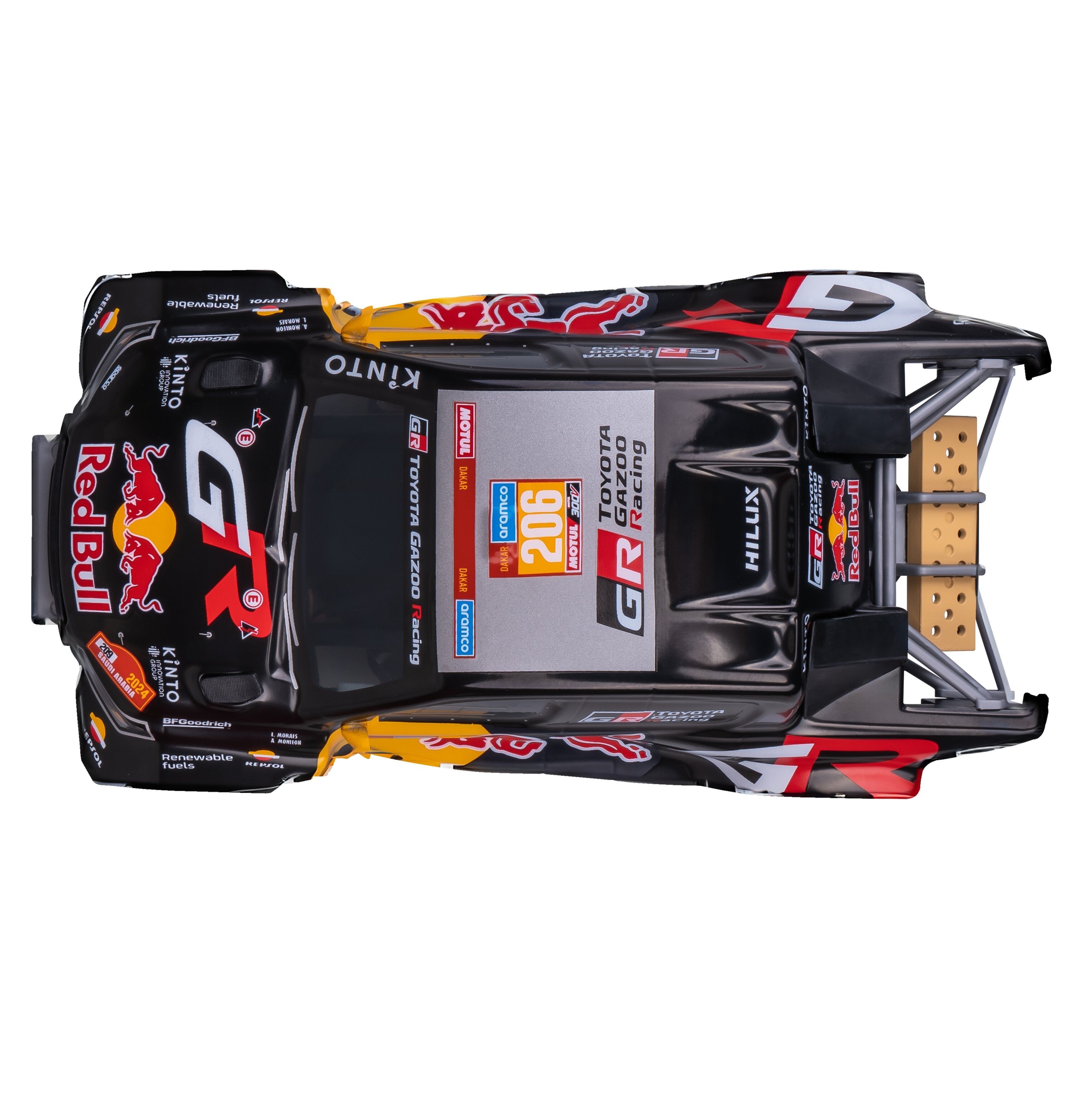 Nikko Toyota Gazoo Racing Dakar 2024 Moraes 1:18 RC m/lys