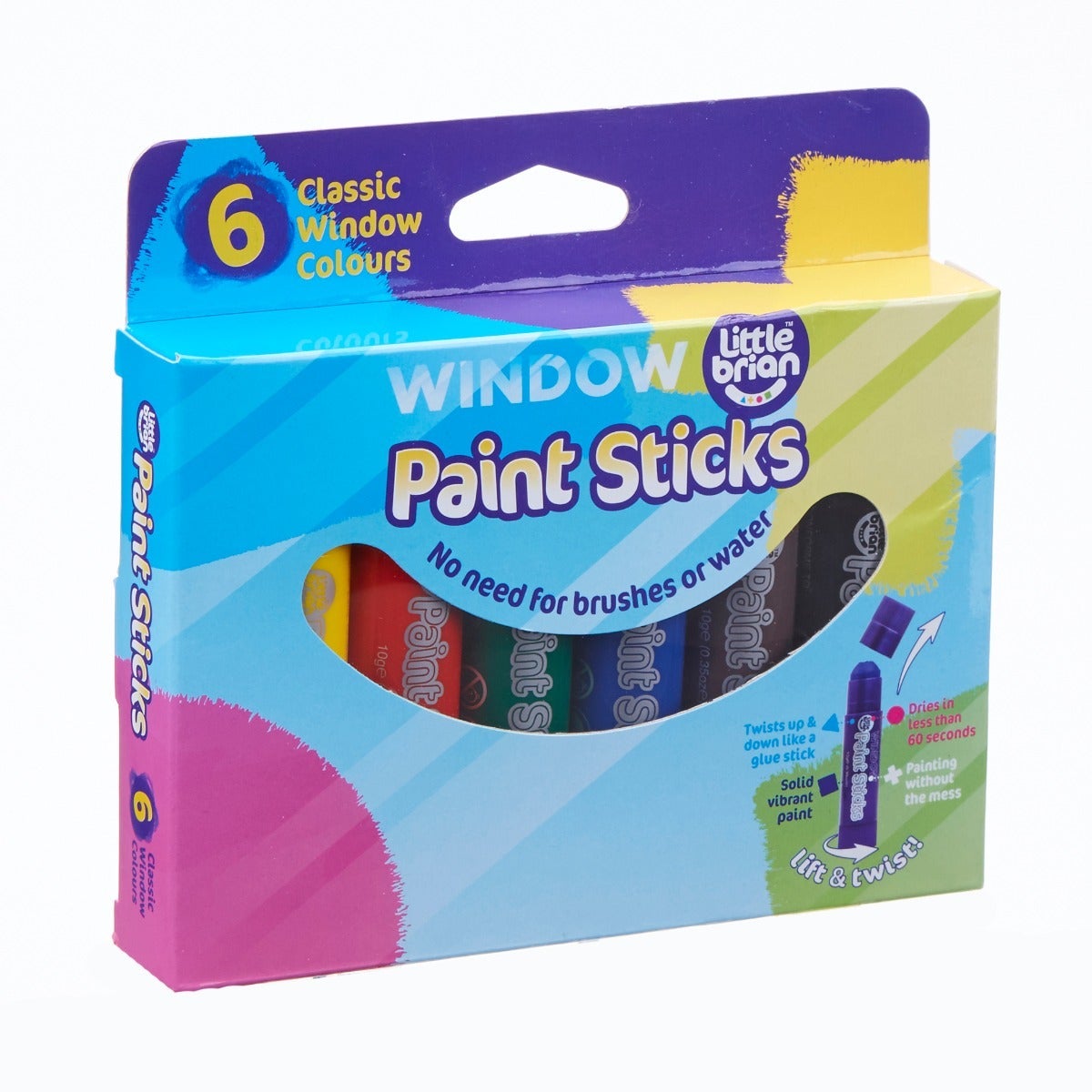 Vindusmaling 6 farger