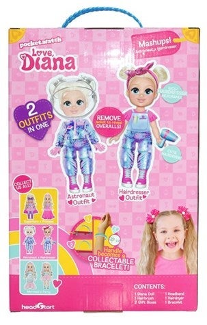 Dukke Love Diana Doll Astronaut Hairdresser