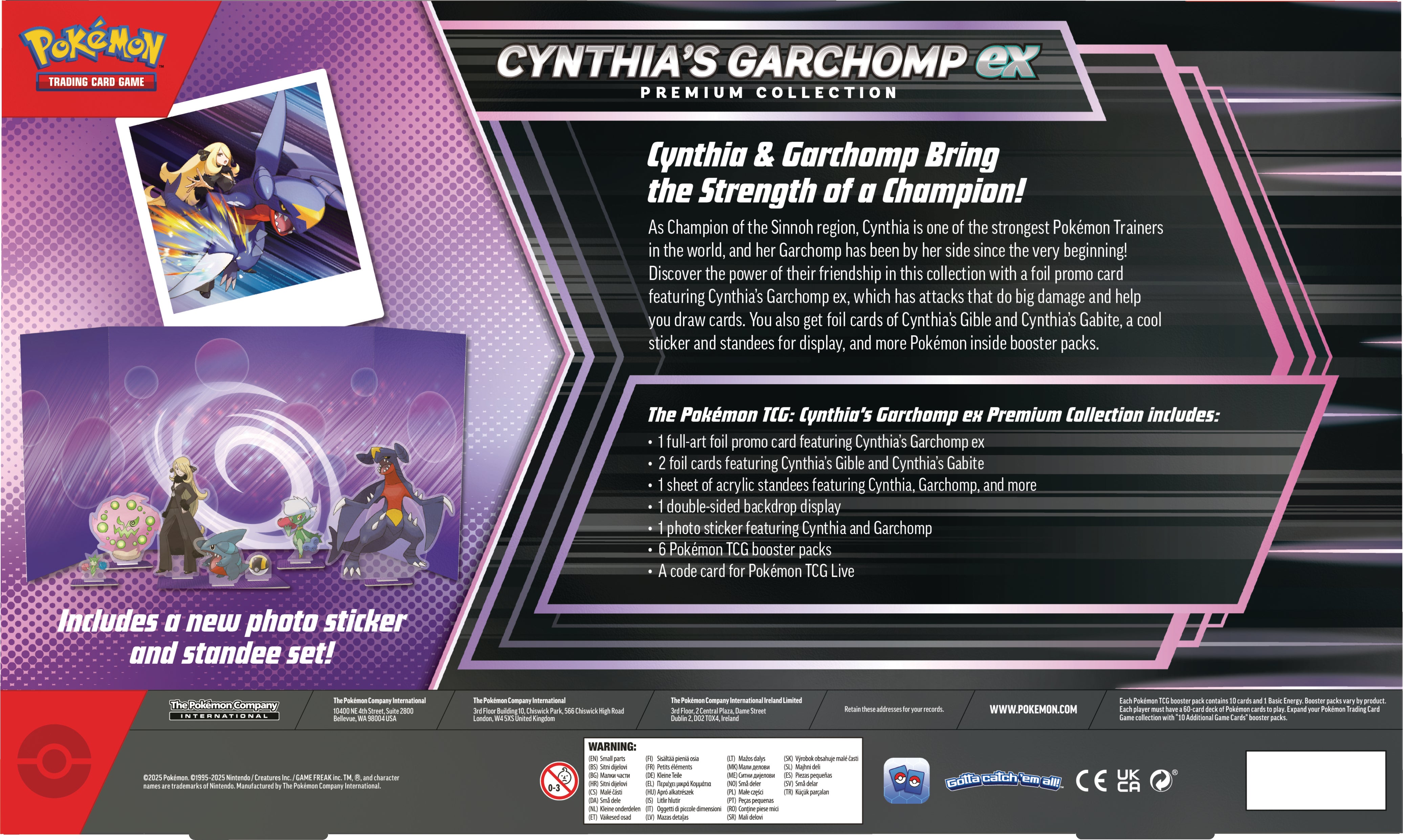 Pokemon Box Ex Prem Coll Cynthias Garchomp
