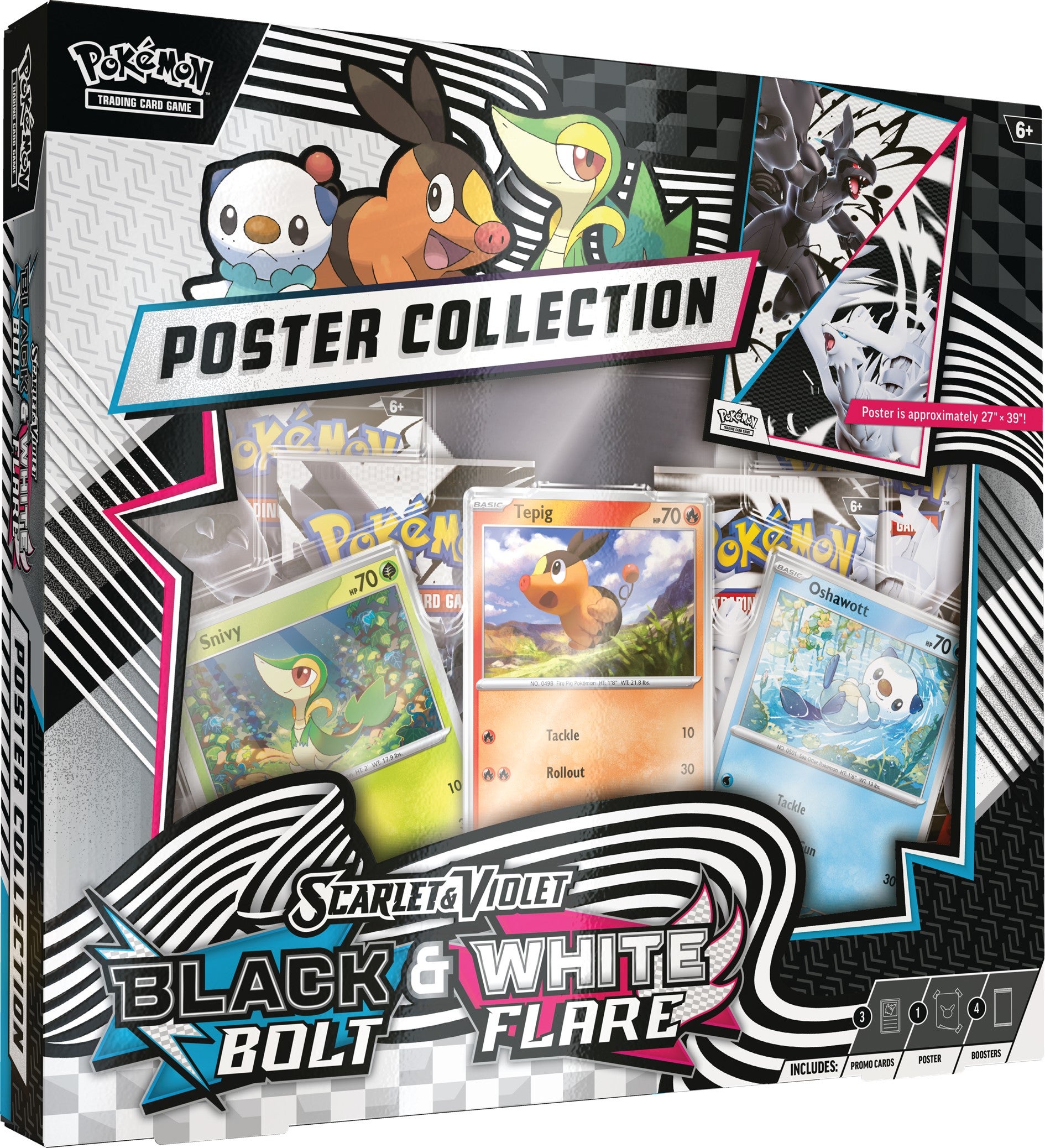 Pokemon SV10.5 Black Bolt White Flare Poster coll.