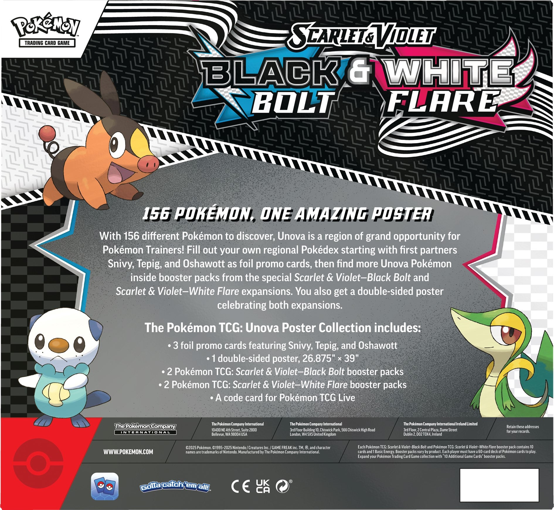 Pokemon SV10.5 Black Bolt White Flare Poster coll.