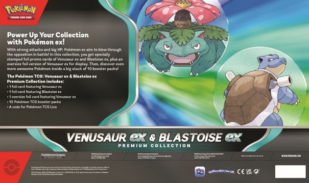 Pokemon Ex Prem Coll Blastoise Venusaur