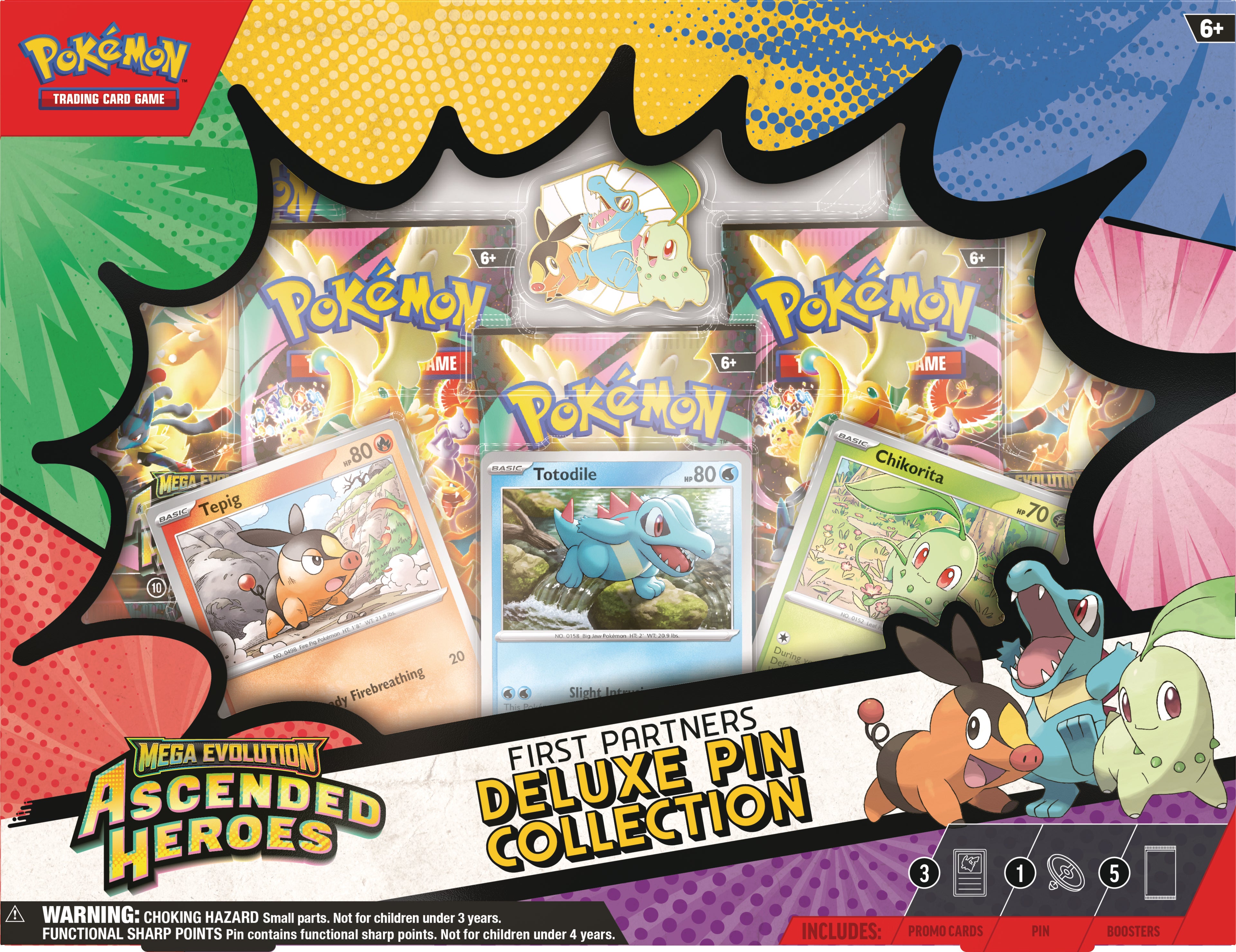 Pokemon Mega Evolution 2.5 Ascended Heroes Deluxe pin collection