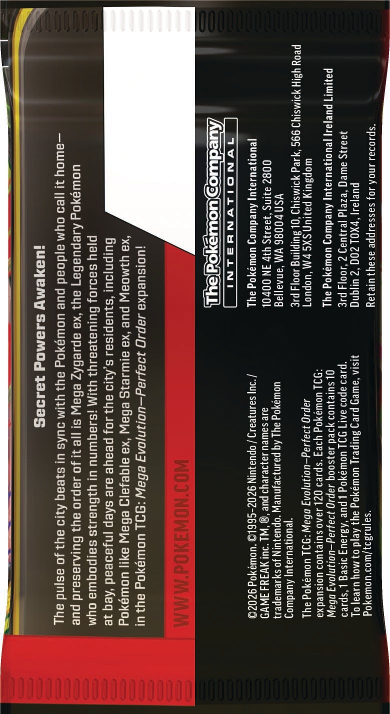 Pokemon Mega Evolution 3 Perfect Order Booster