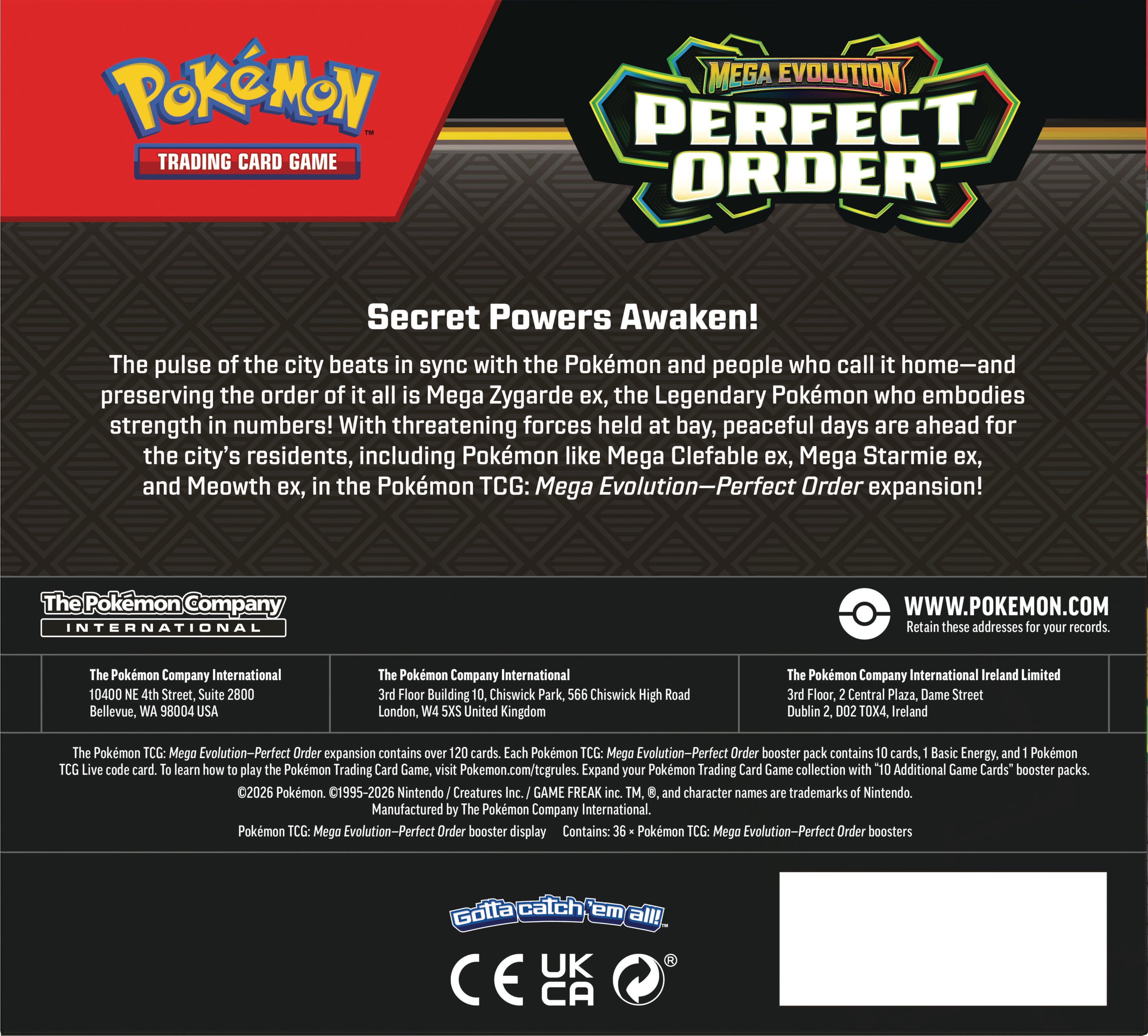 Pokemon Mega Evolution 3 Perfect Order Booster