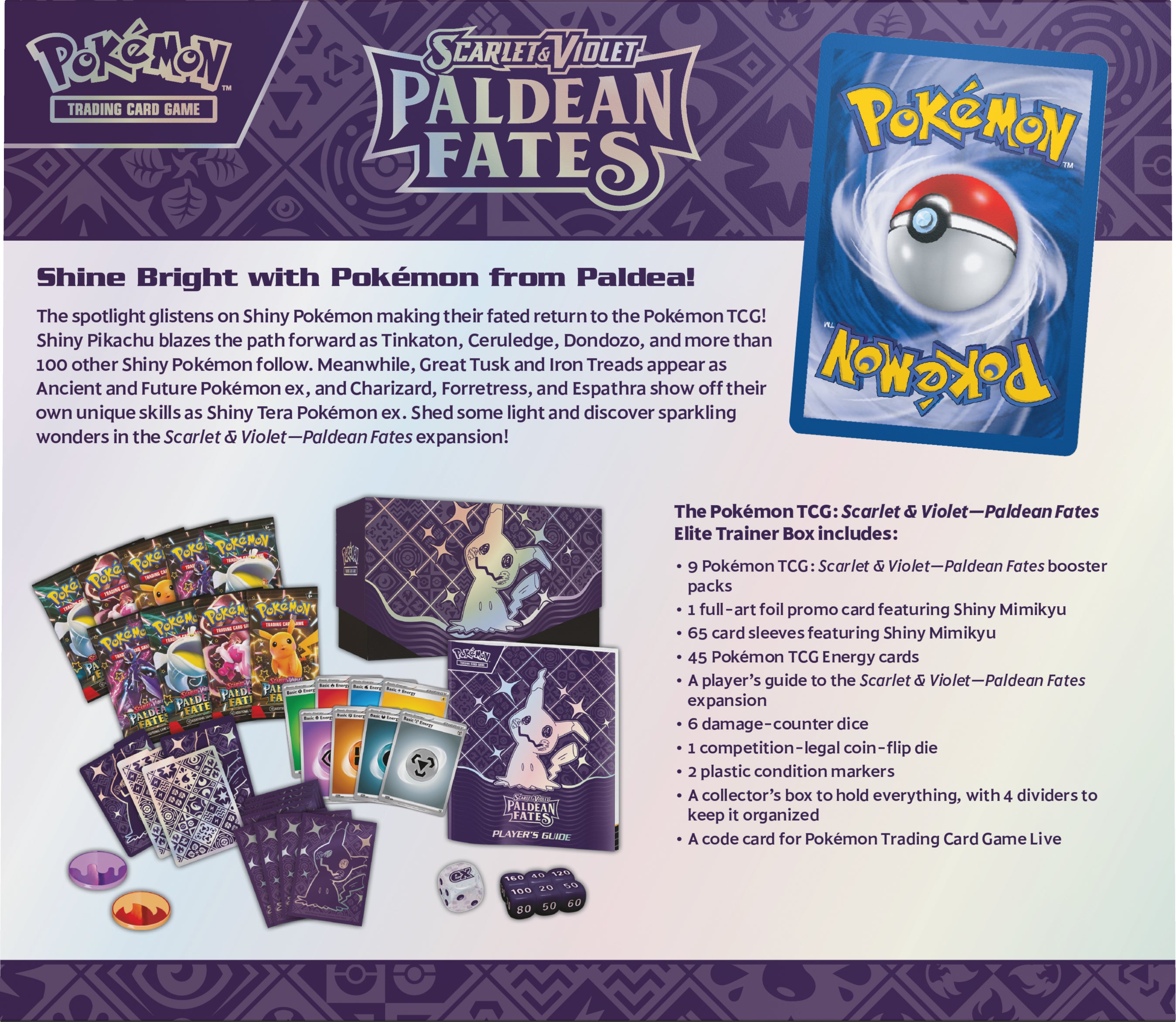 Pokemon SV4.5 Paldean Fates Elite Trainer Box