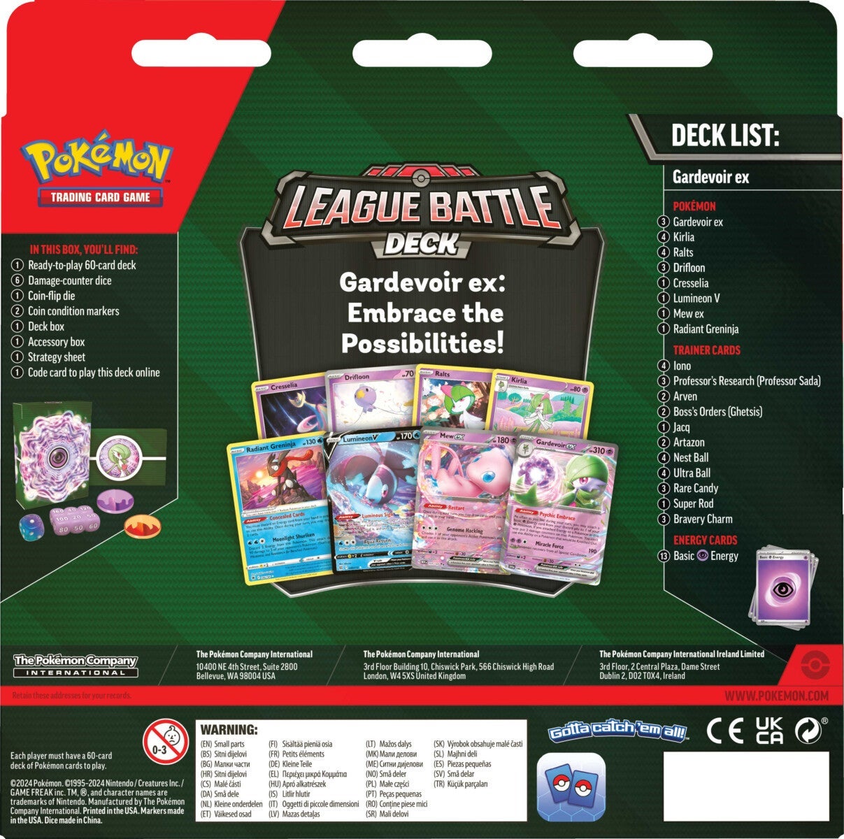 Pokemon League Battle Deck