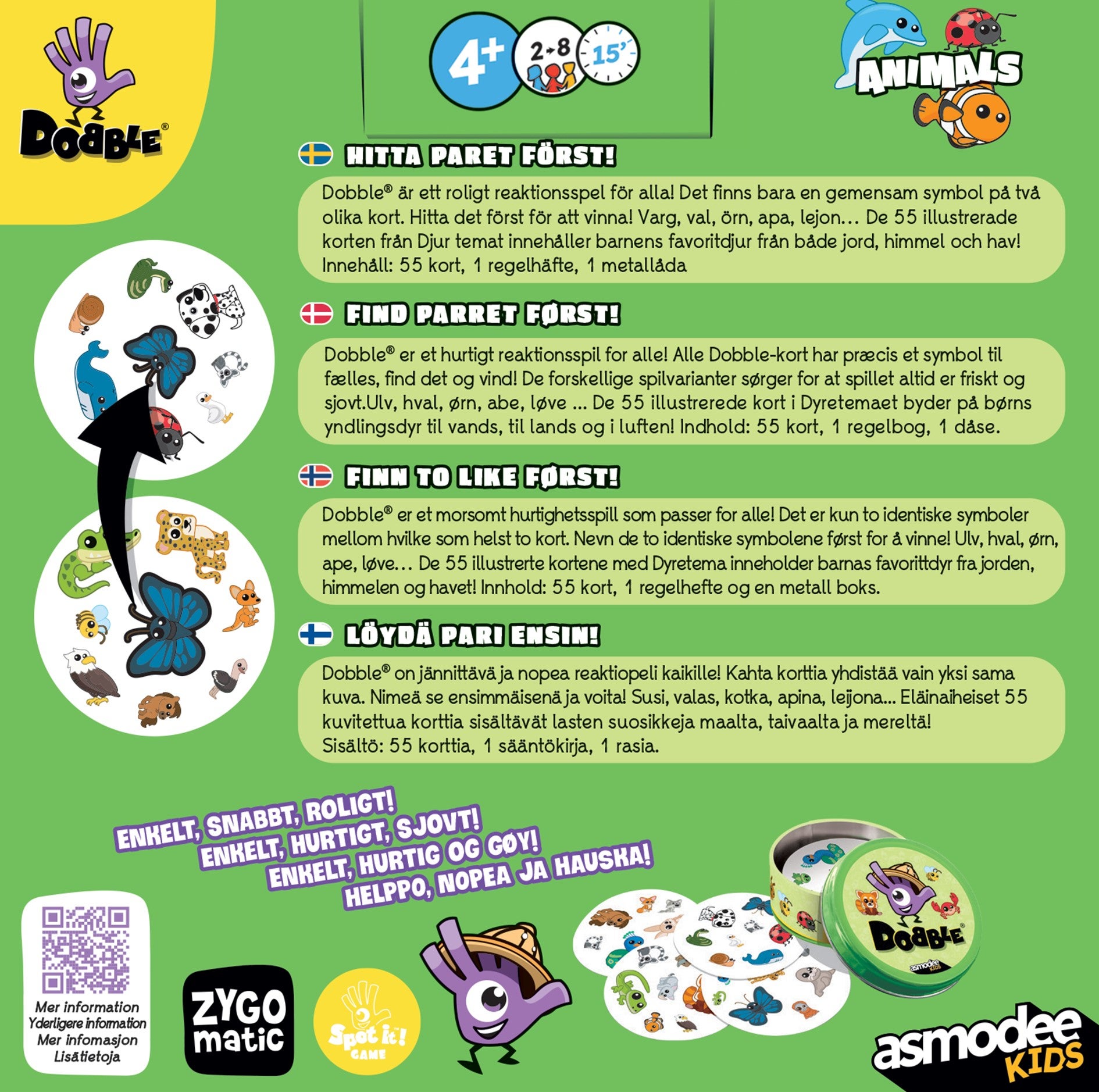 Spill Dobble Animals