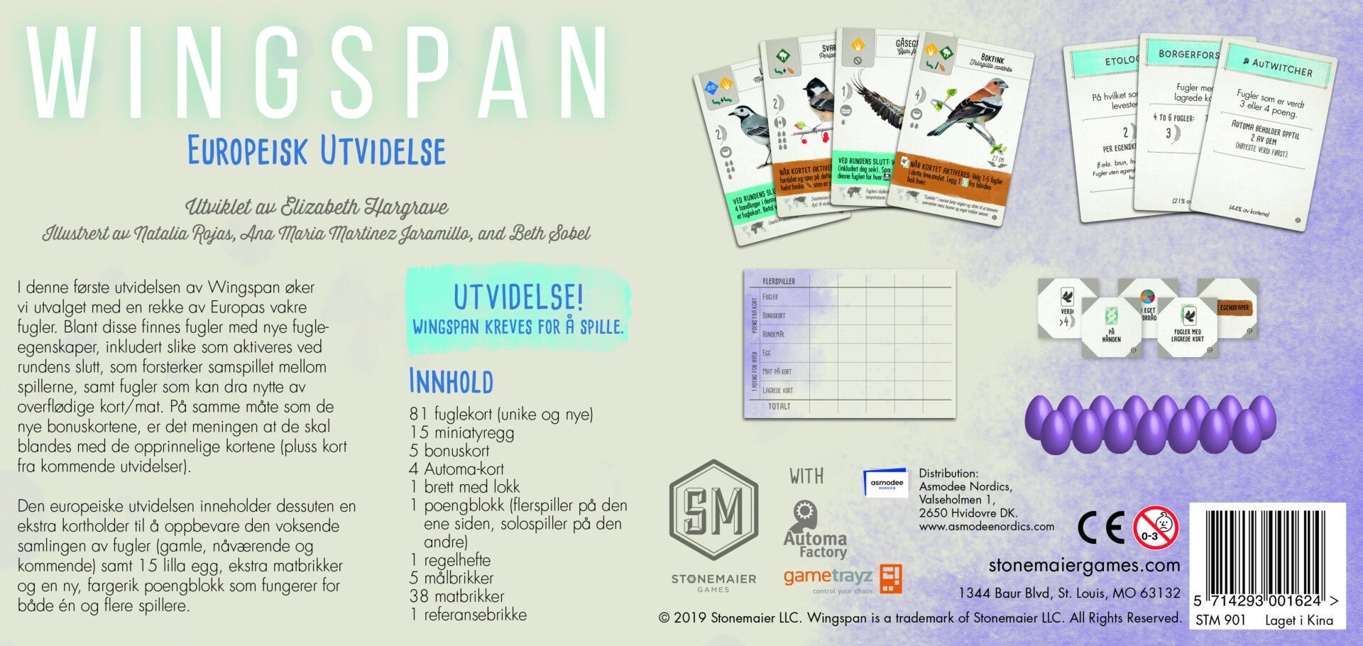 Spill Wingspan European Exp