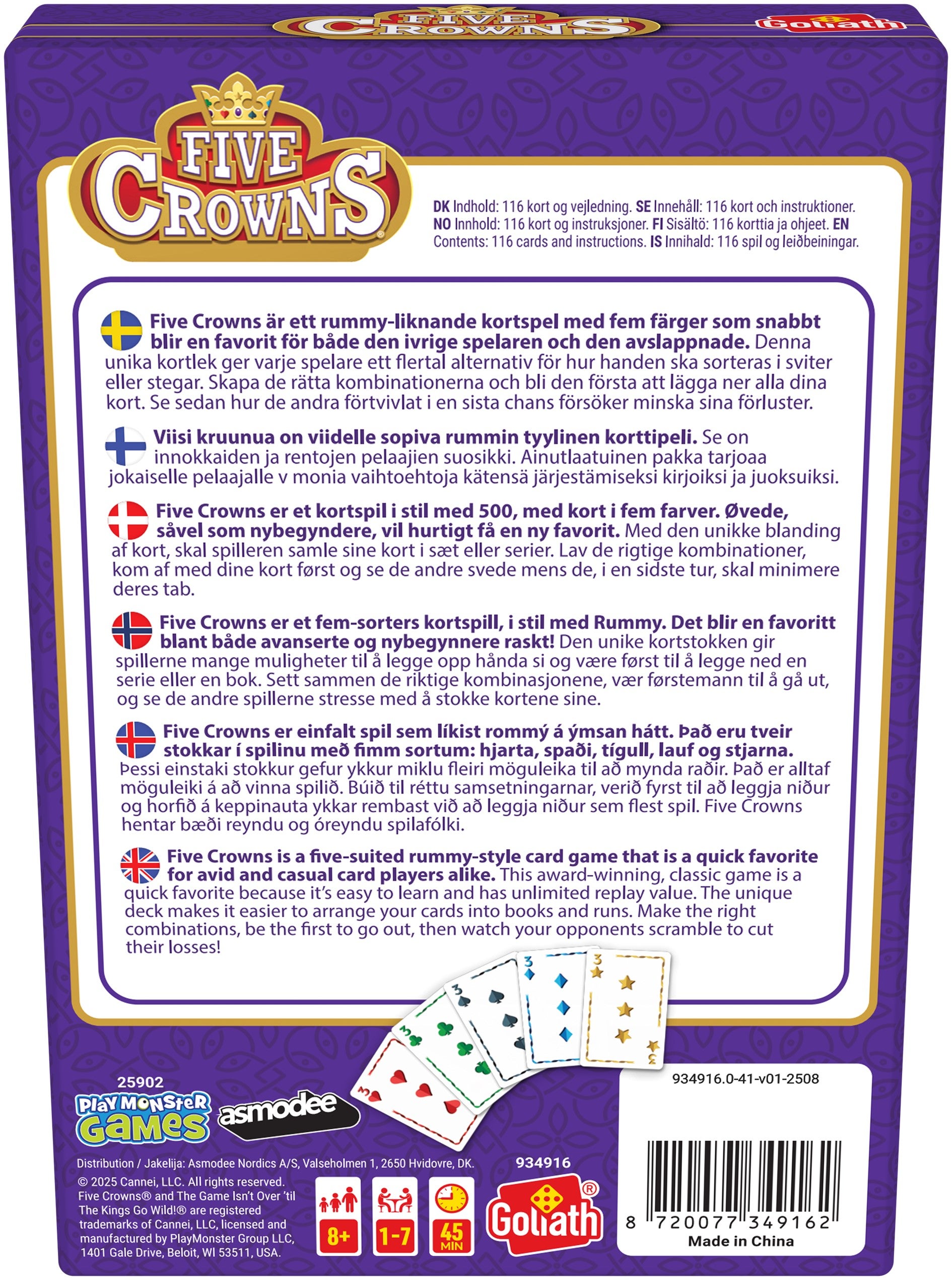 Spill Five Crowns
