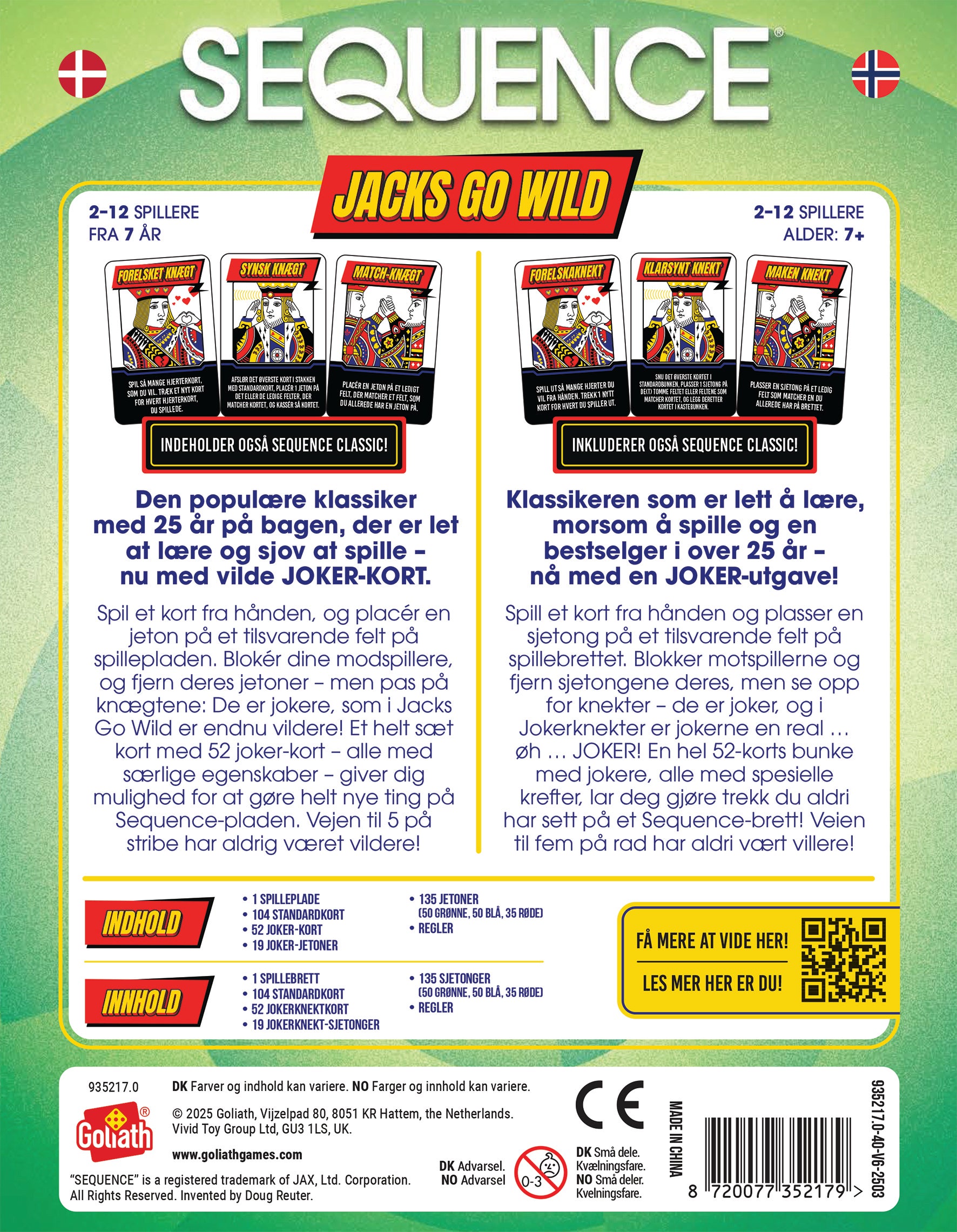 Spill Sequence Jacks Go Wild Dk/No