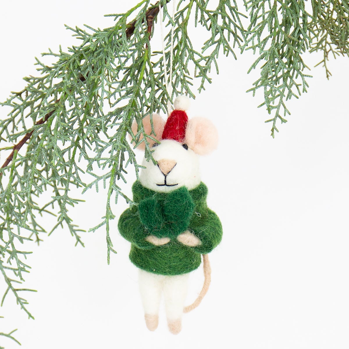 Julepynt Afroart Mouse Santa