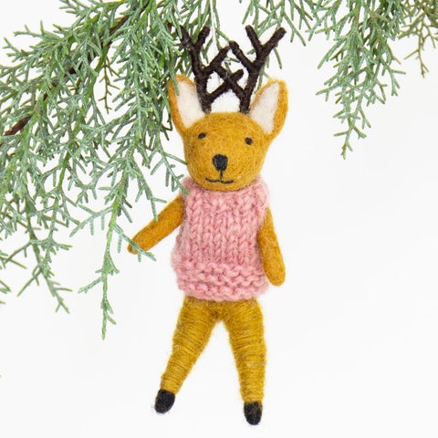 Julepynt Afroart Deer Pink Slipover