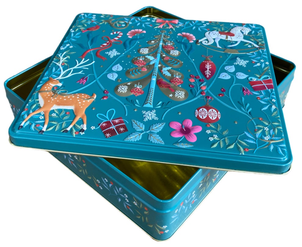 Metallboks Ornaments Grønn