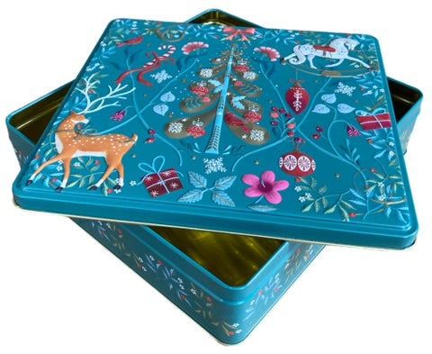Metallboks Ornaments Grønn
