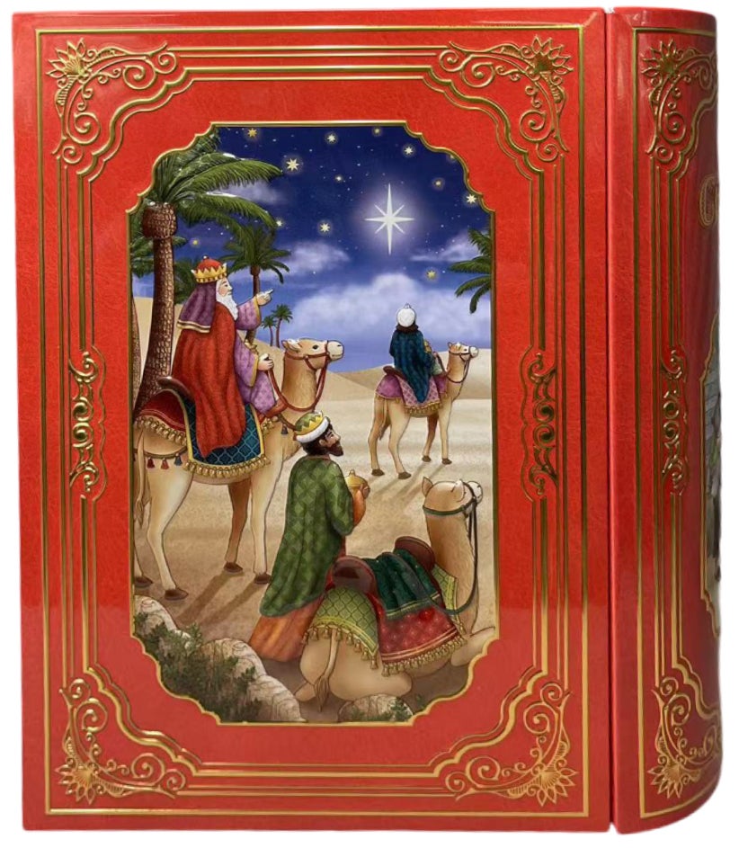 Metallboks Bok Julekrybbe
