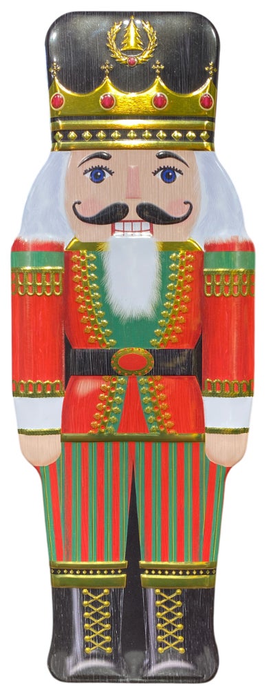 Metallboks Nøtteknekker Rød